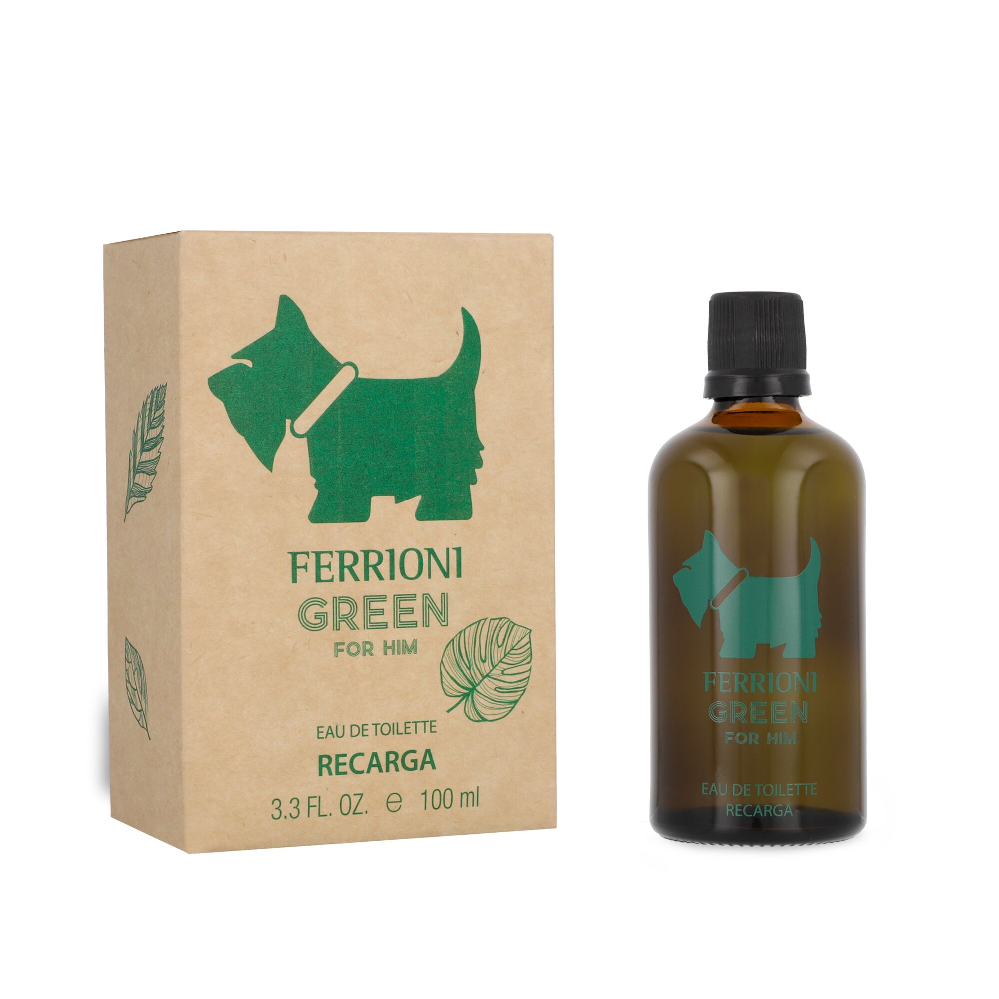 Ferrioni Green For Him 100ml Edt Refill