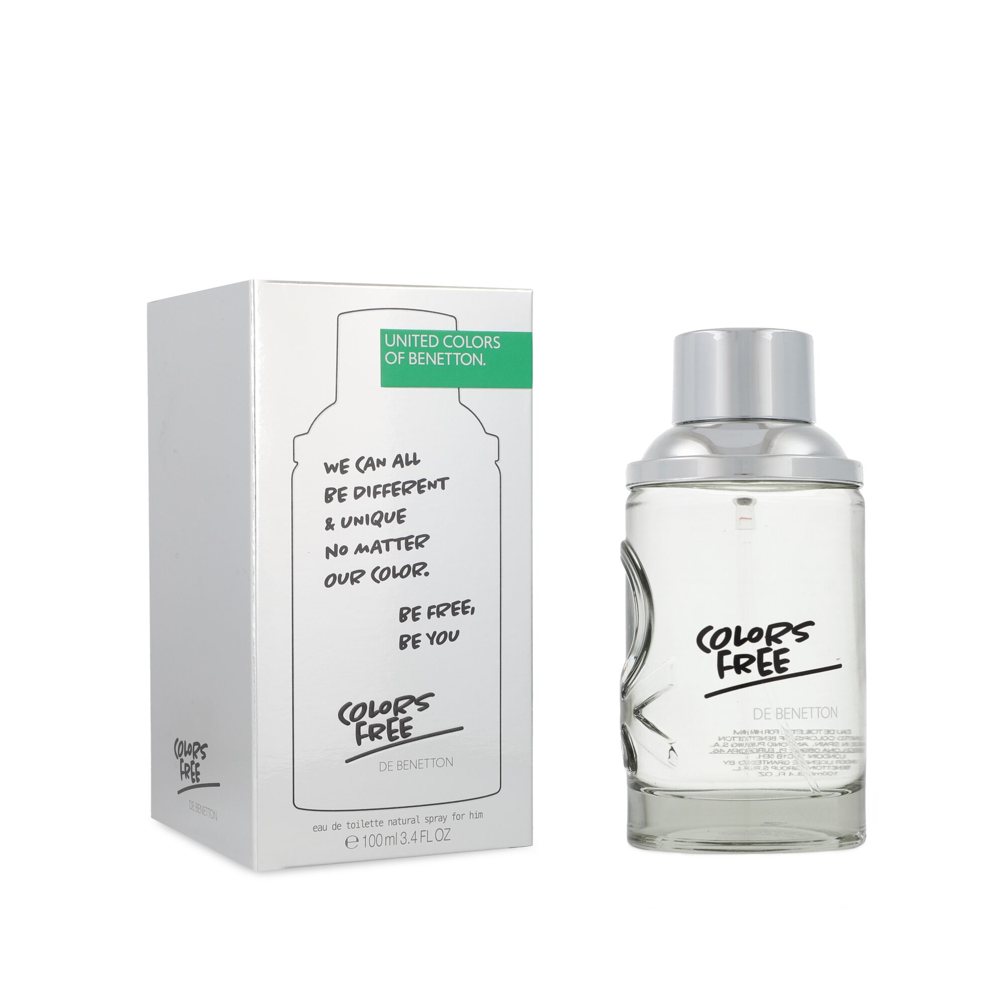 Benetton Colors Free Him 100ml Edt Spray