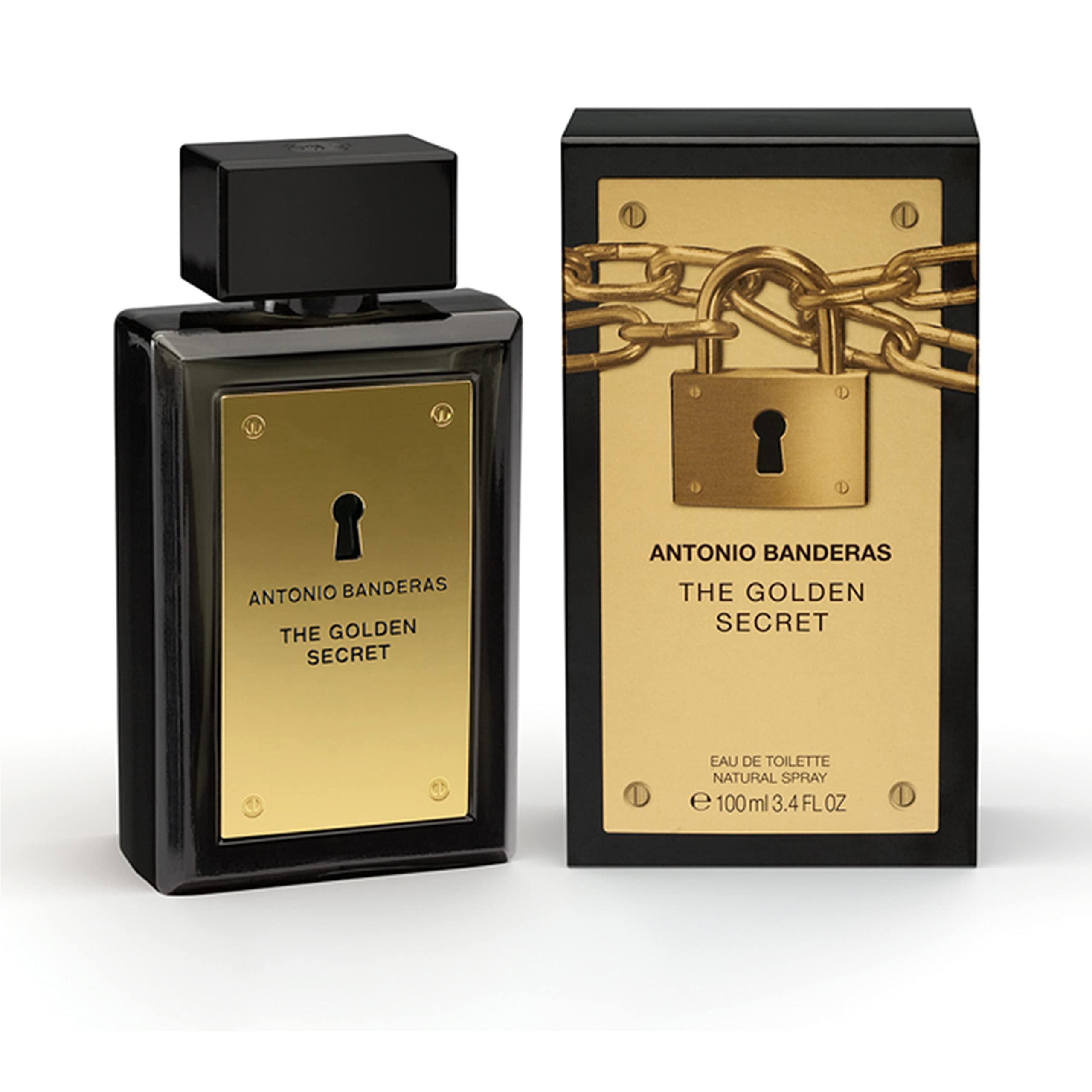 Perfume Antonio Banderas El Secreto Dorado, Eau De Toilette, 100 Ml - Venta Internacional.