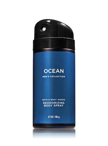 Spray Corporal Desodorizante Bath & Body Works Ocean 110 Ml Para Hombres - Venta Internacional.