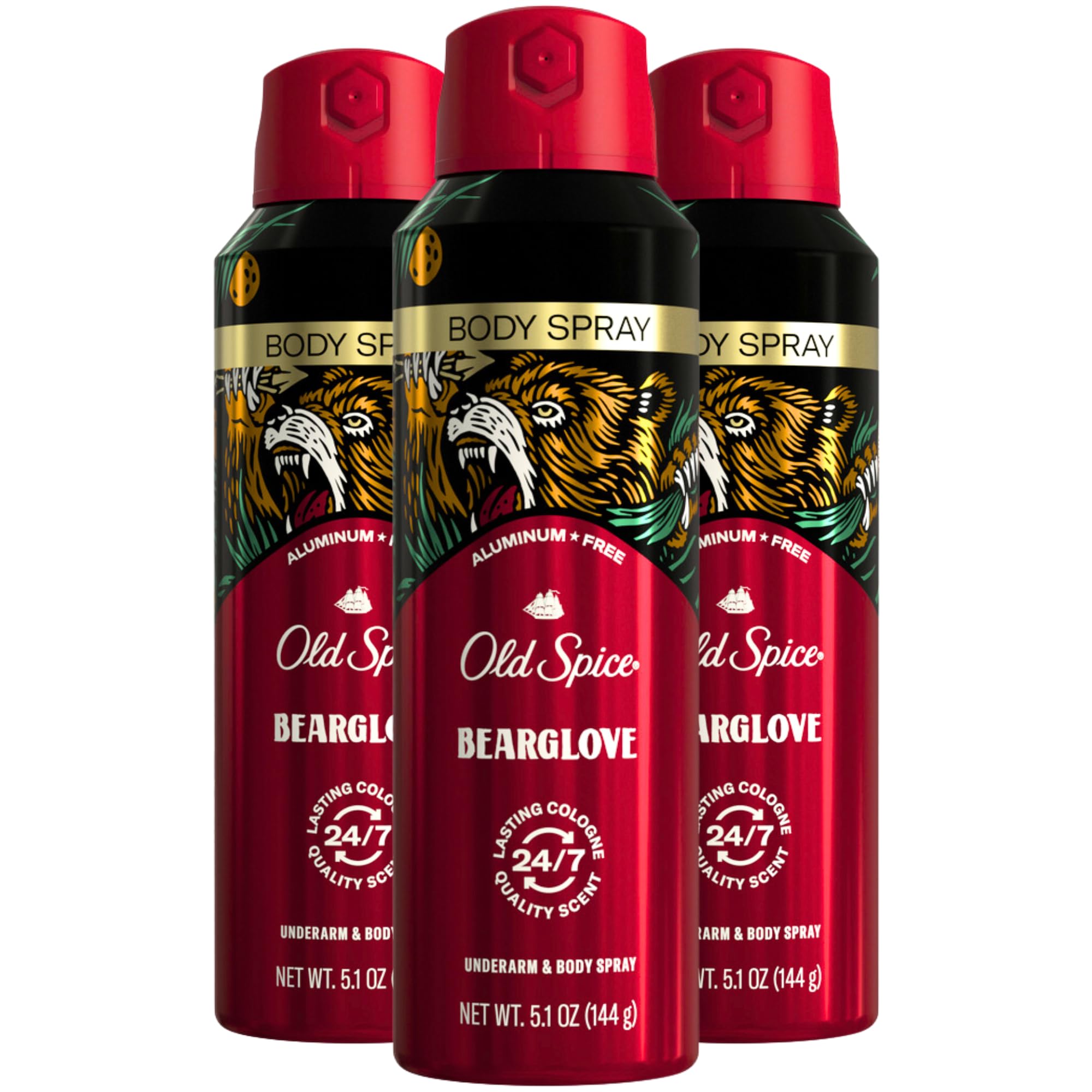 Foto 2 pulgar | Spray Corporal Old Spice Bearglove Para Hombre, 150 Ml (paquete De 3) - Venta Internacional.