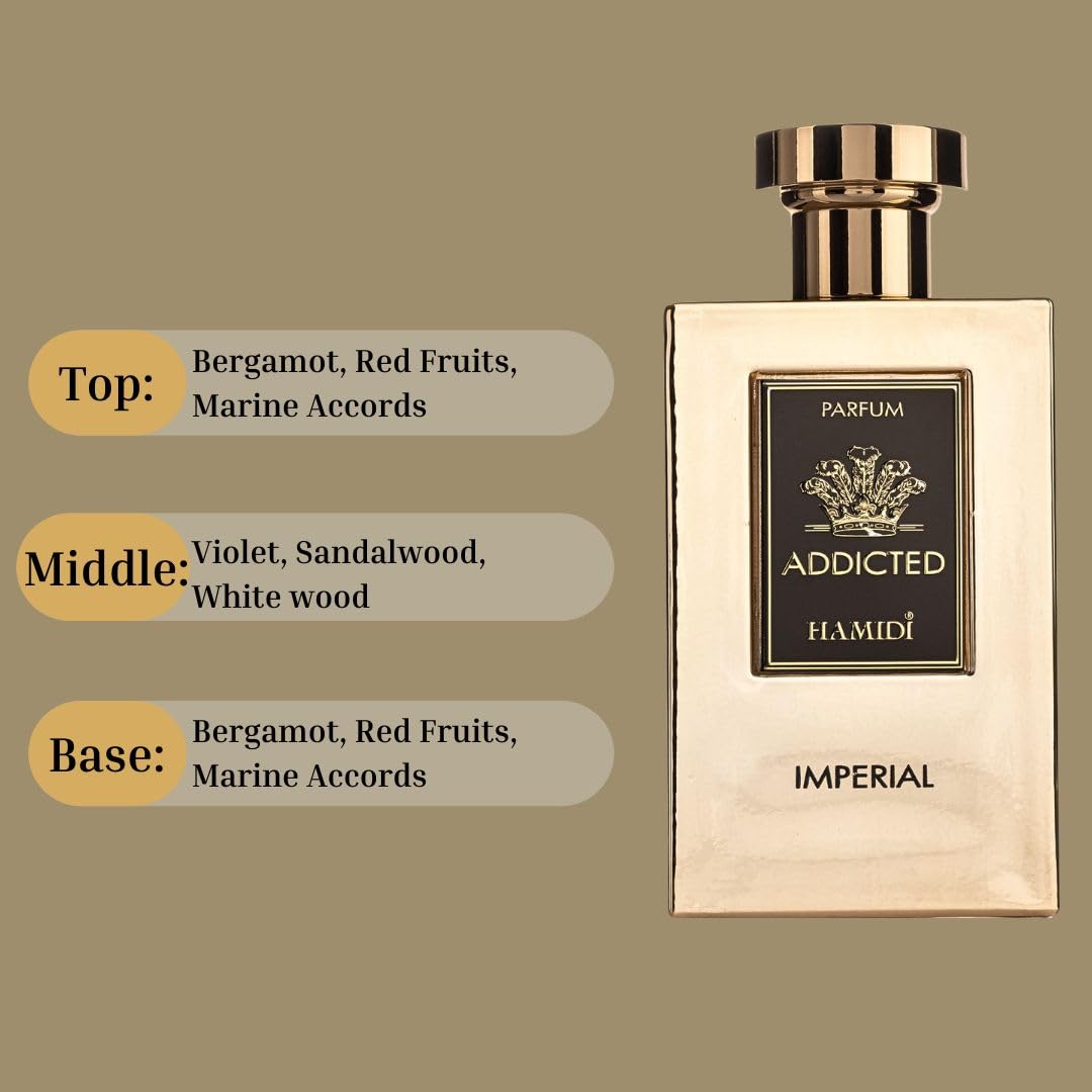 Foto 5 pulgar | Perfume Hamidi Addicted Imperial Edp 120 Ml Para Hombre Y Mujer - Venta Internacional.