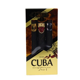 Foto 2 | Cuba Cuba Trio 1 Men 3 Pc Gift Set 1.17oz Cuba Gold Edt Spray 1.17oz Cuba Royal Edt Spray 1.17oz Cuba Vip Edt Spray