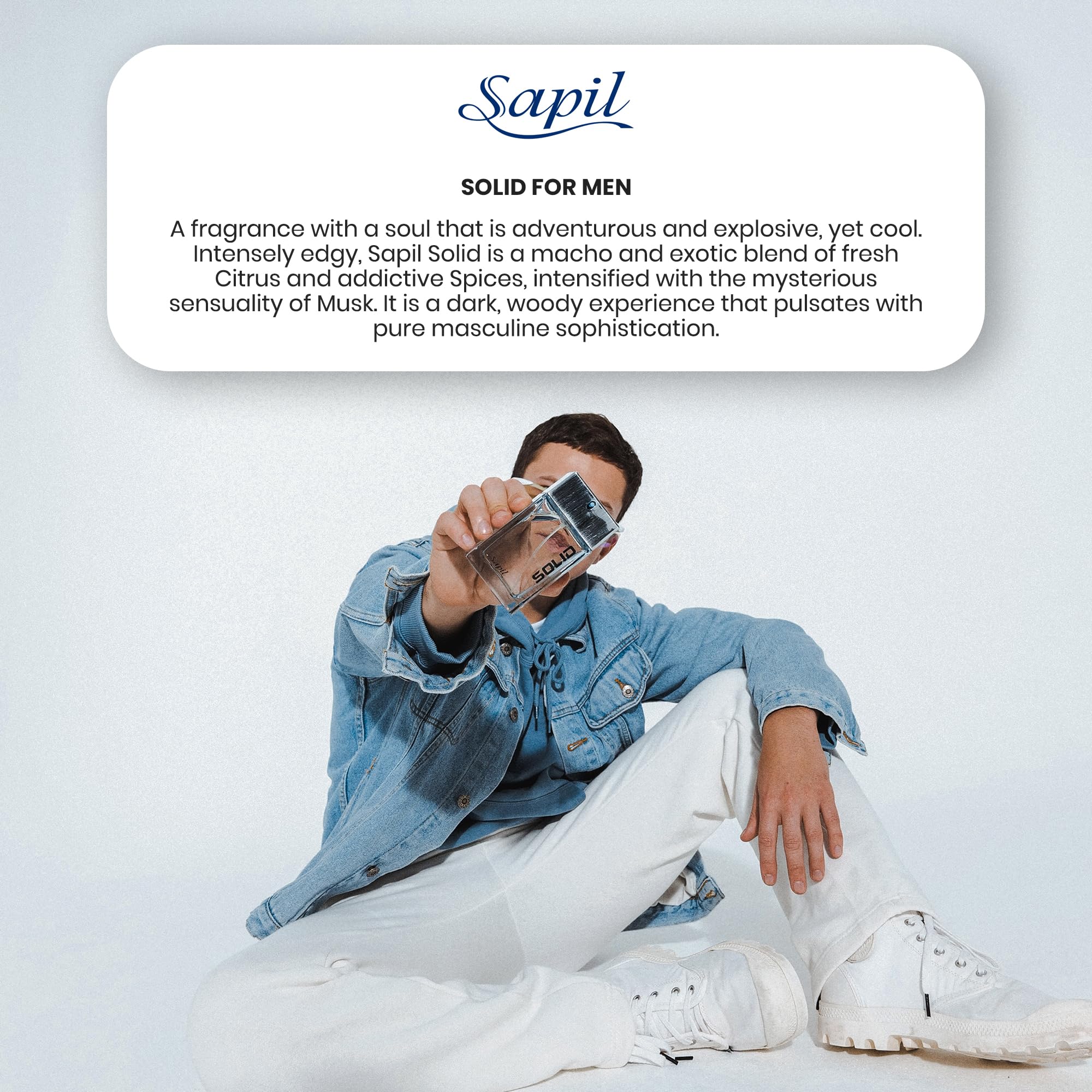 Foto 7 pulgar | Perfume Sapil Solid Eau De Toilette 100 Ml Para Hombre - Venta Internacional.