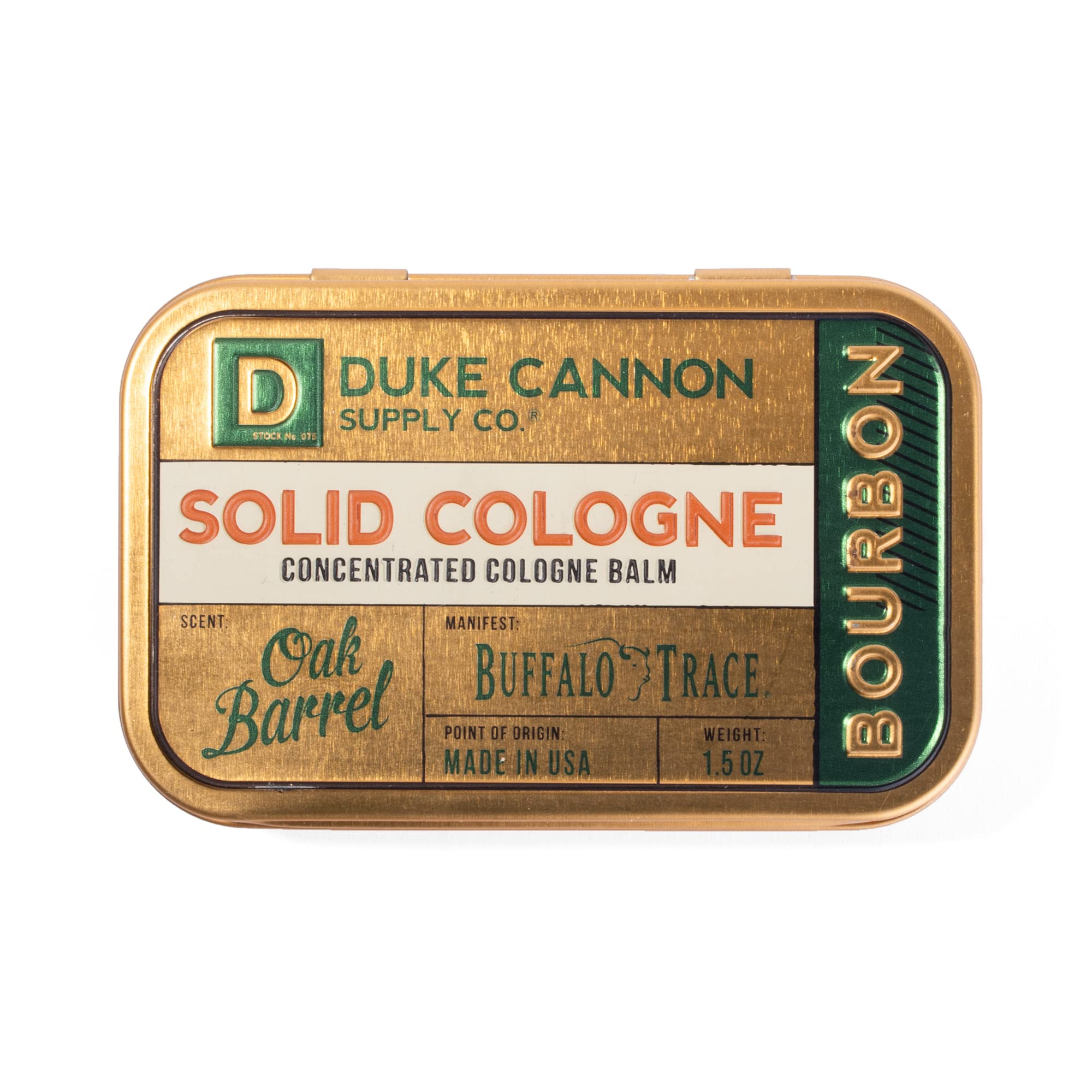 Colonia Sólida Duke Cannon Supply Co. Bourbon 44 Ml Para Hombres - Venta Internacional.