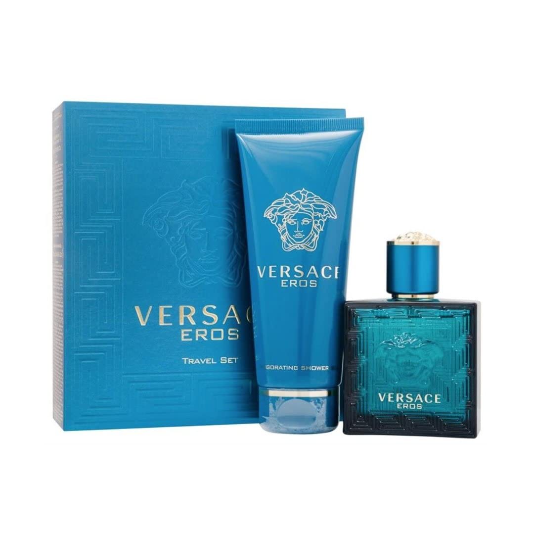 Foto 2 pulgar | Set De Viaje Versace Eros Para Hombre Con Aerosol Edt De 50 Ml Y Gel De 100 Ml - Venta Internacional.