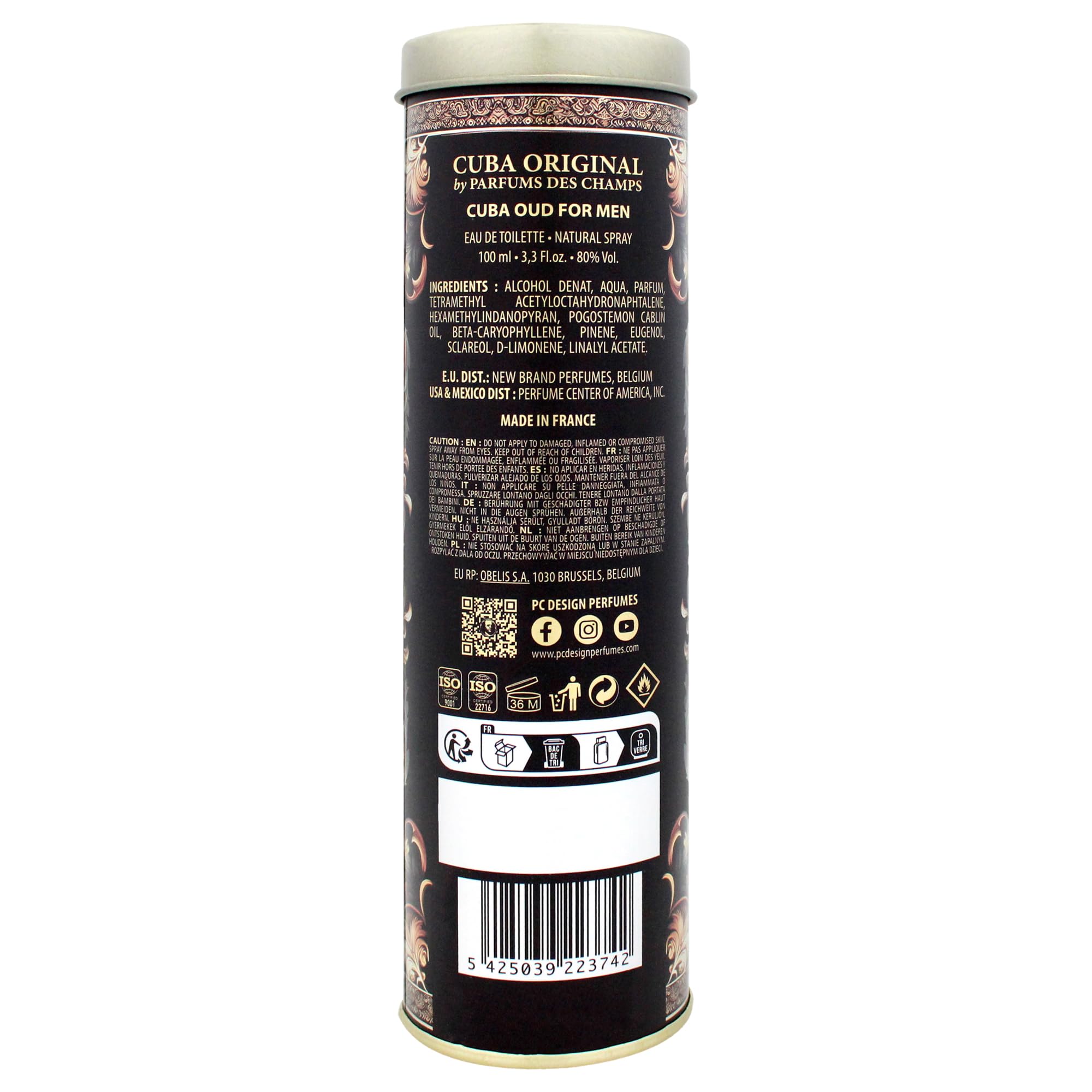 Foto 5 pulgar | Perfume Cuba Oud Eau De Toilette Para Hombre  100 Ml - Venta Internacional.