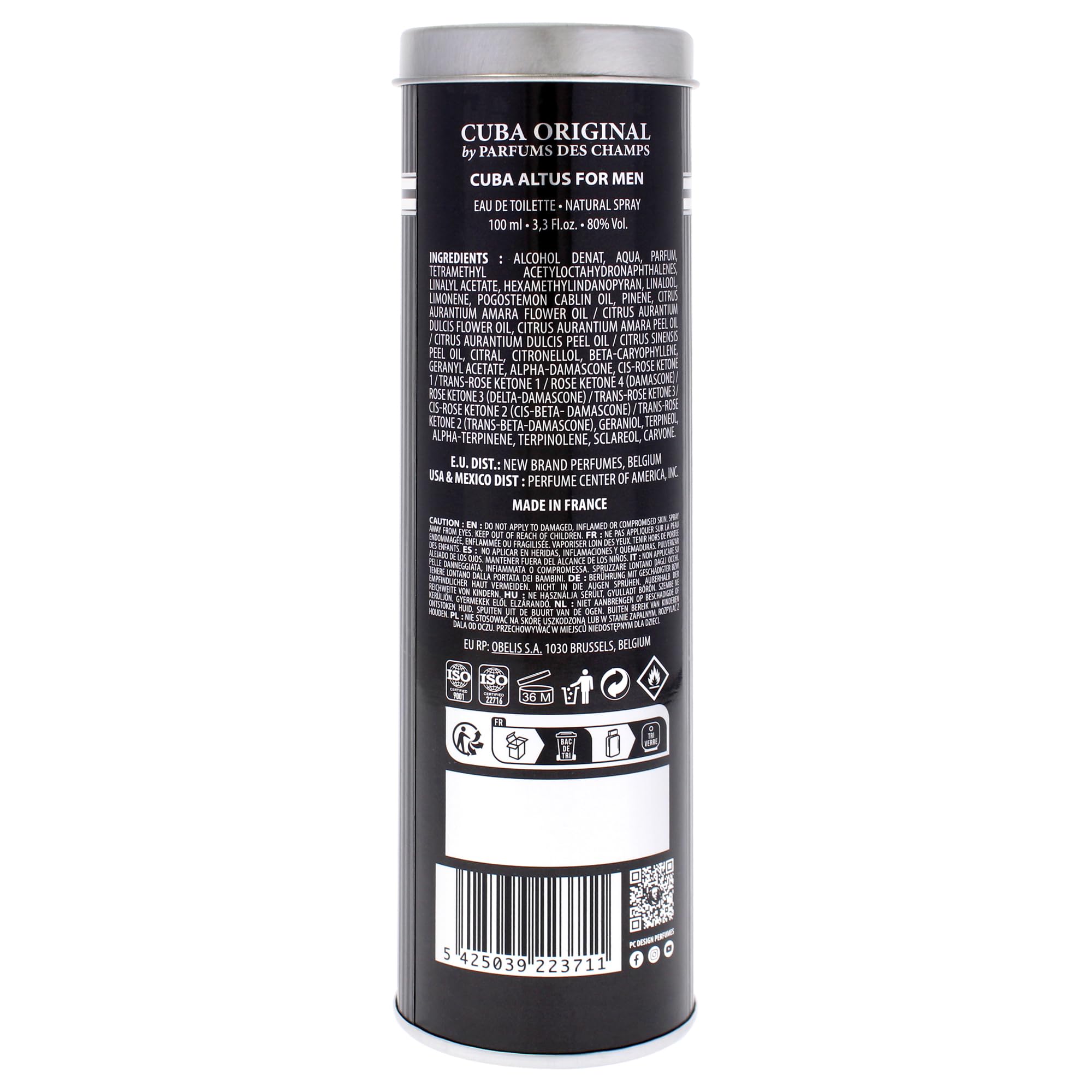 Foto 5 pulgar | Perfume Cuba Altus Edt En Aerosol Para Hombre  100 Ml - Venta Internacional.