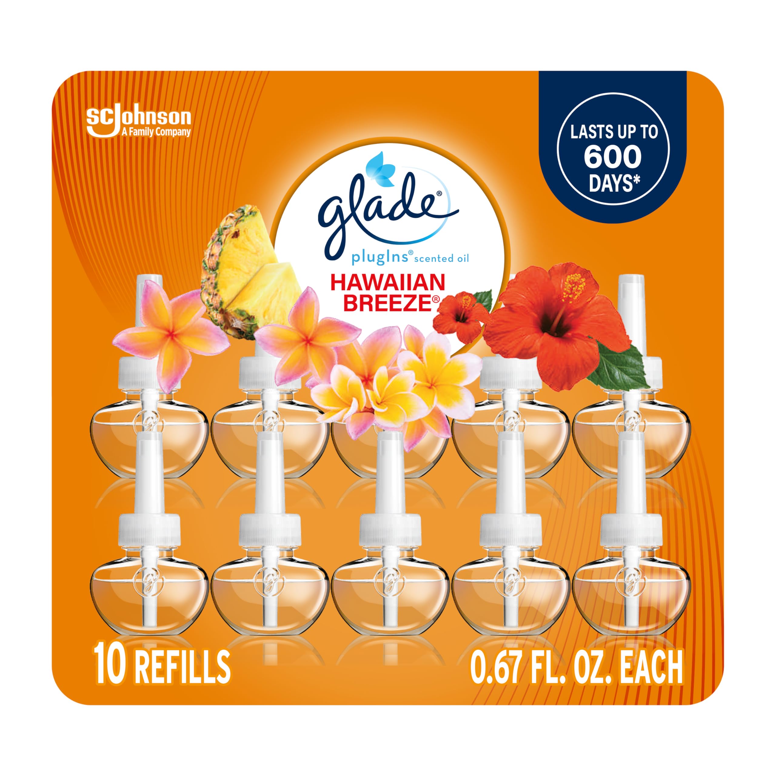 Recambio Para Ambientador Glade Plugins Hawaiian Breeze  200 Ml X 10 - Venta Internacional.