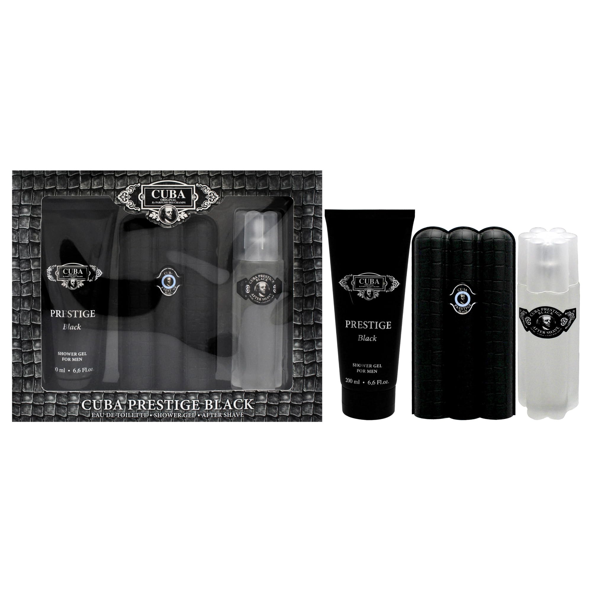 Foto 2 pulgar | Set De Regalo De Perfume Cuba Prestige Black Para Hombre 90 Ml Edt - Venta Internacional.