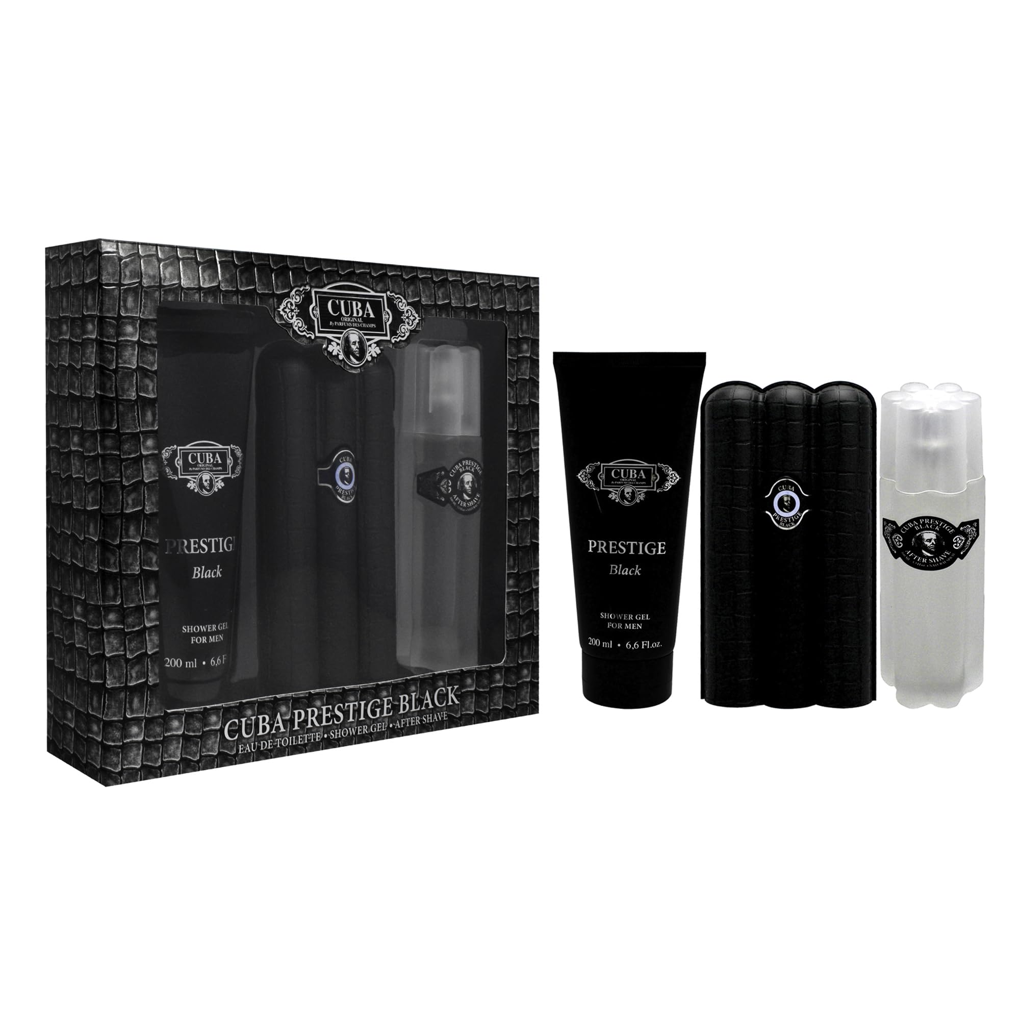 Foto 4 pulgar | Set De Regalo De Perfume Cuba Prestige Black Para Hombre 90 Ml Edt - Venta Internacional.