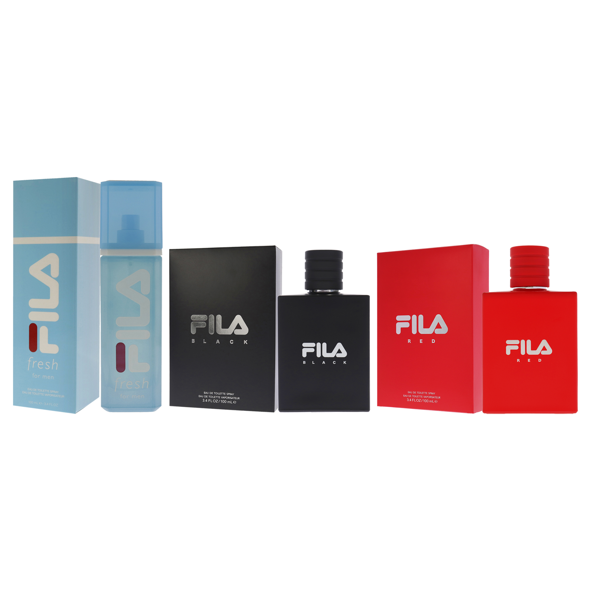Foto 5 pulgar | Perfume Fila Black Edt Para Hombre  100 Ml  Juego De 3 Piezas - Venta Internacional.
