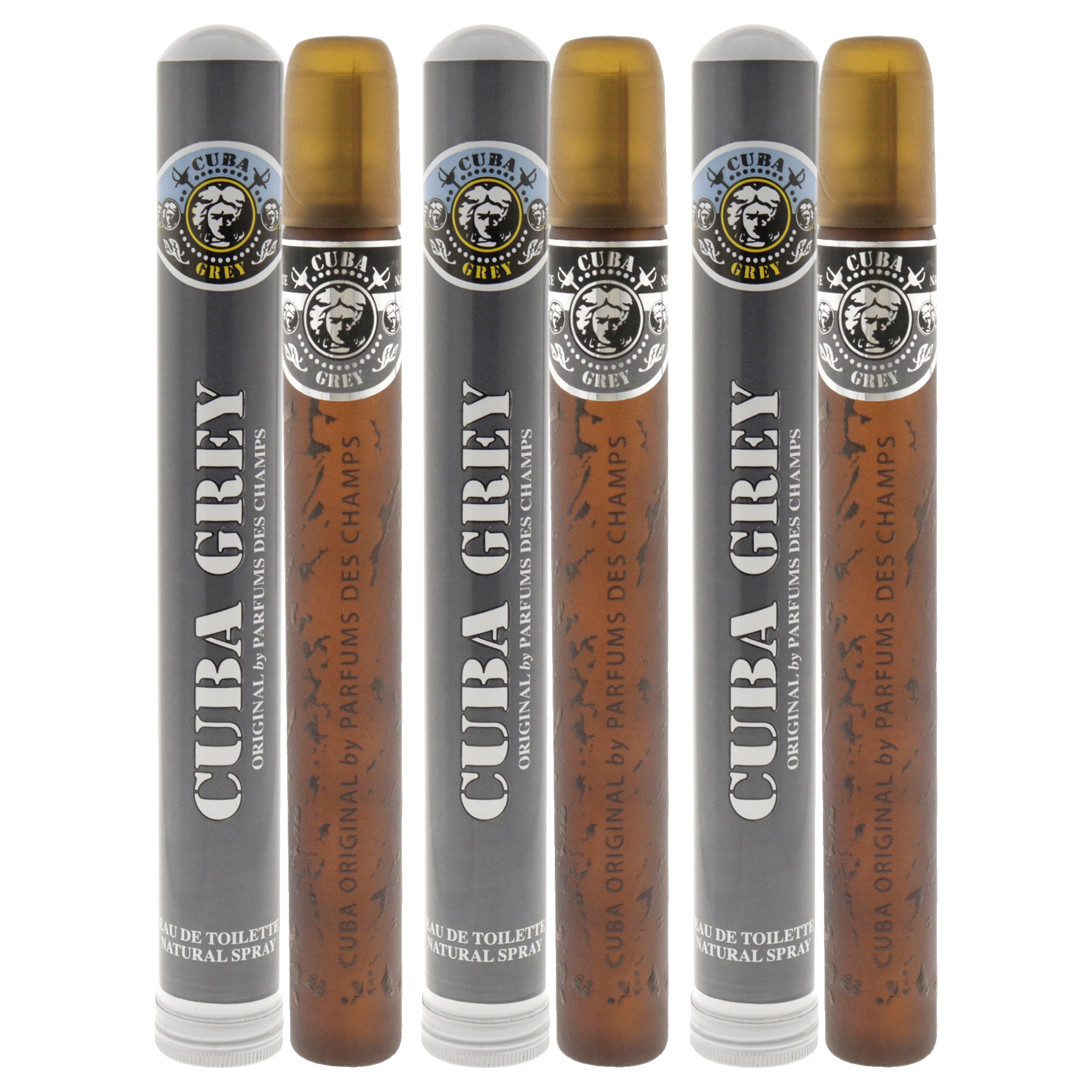 Foto 2 pulgar | Perfume Cuba Grey De Cuba Para Hombre Edt En Aerosol  35 Ml  Paquete De 3 - Venta Internacional.