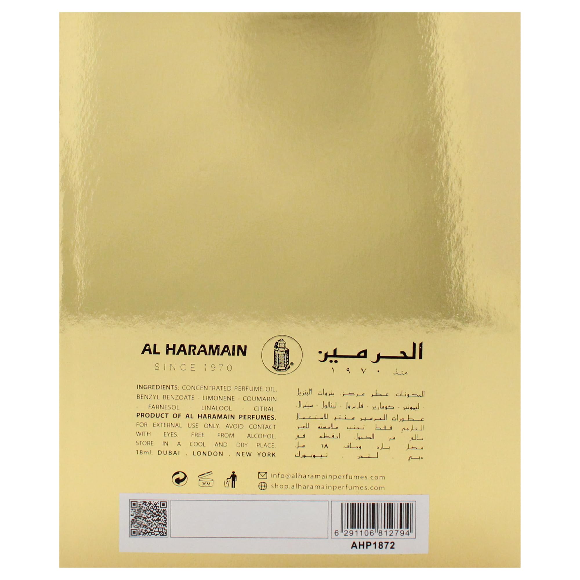 Foto 7 | Perfume Al Haramain Najm Gold Concentrado  18 Ml  Unisex - Venta Internacional.