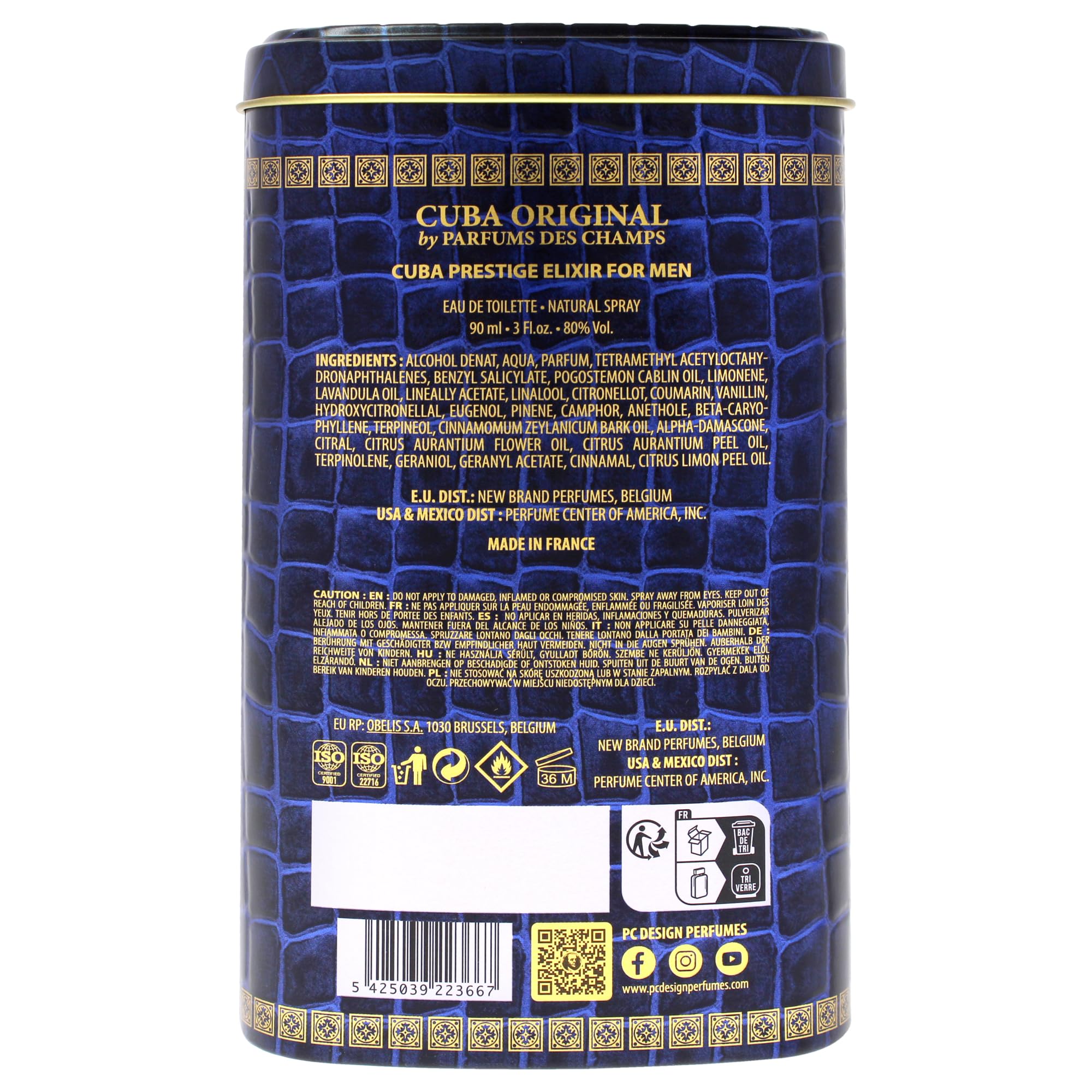Foto 5 pulgar | Perfume Cuba Prestige Elixir Para Hombre  90 Ml  Aerosol Edt - Venta Internacional.
