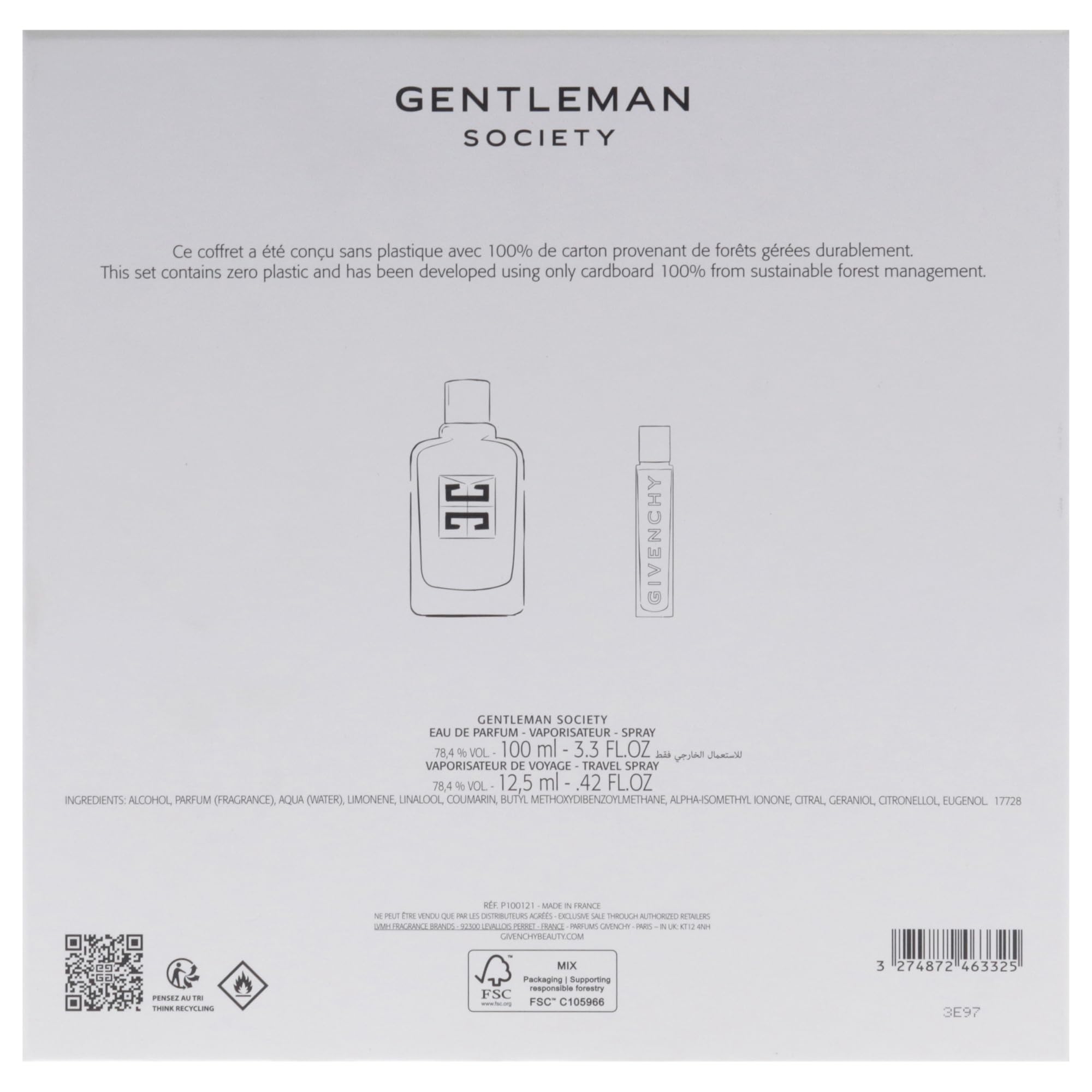 Foto 8 pulgar | Set De Regalo Givenchy Gentlemen Society Para Hombre Edp 100 Ml X 2 - Venta Internacional.