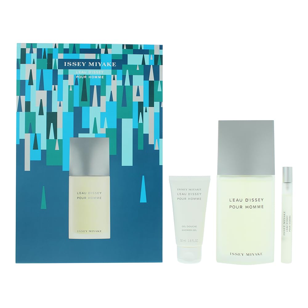 Perfume Issey Miyake Leau Dissey Para Hombre  125 Ml  Juego De Regalo De 3 Piezas - Venta Internacional.