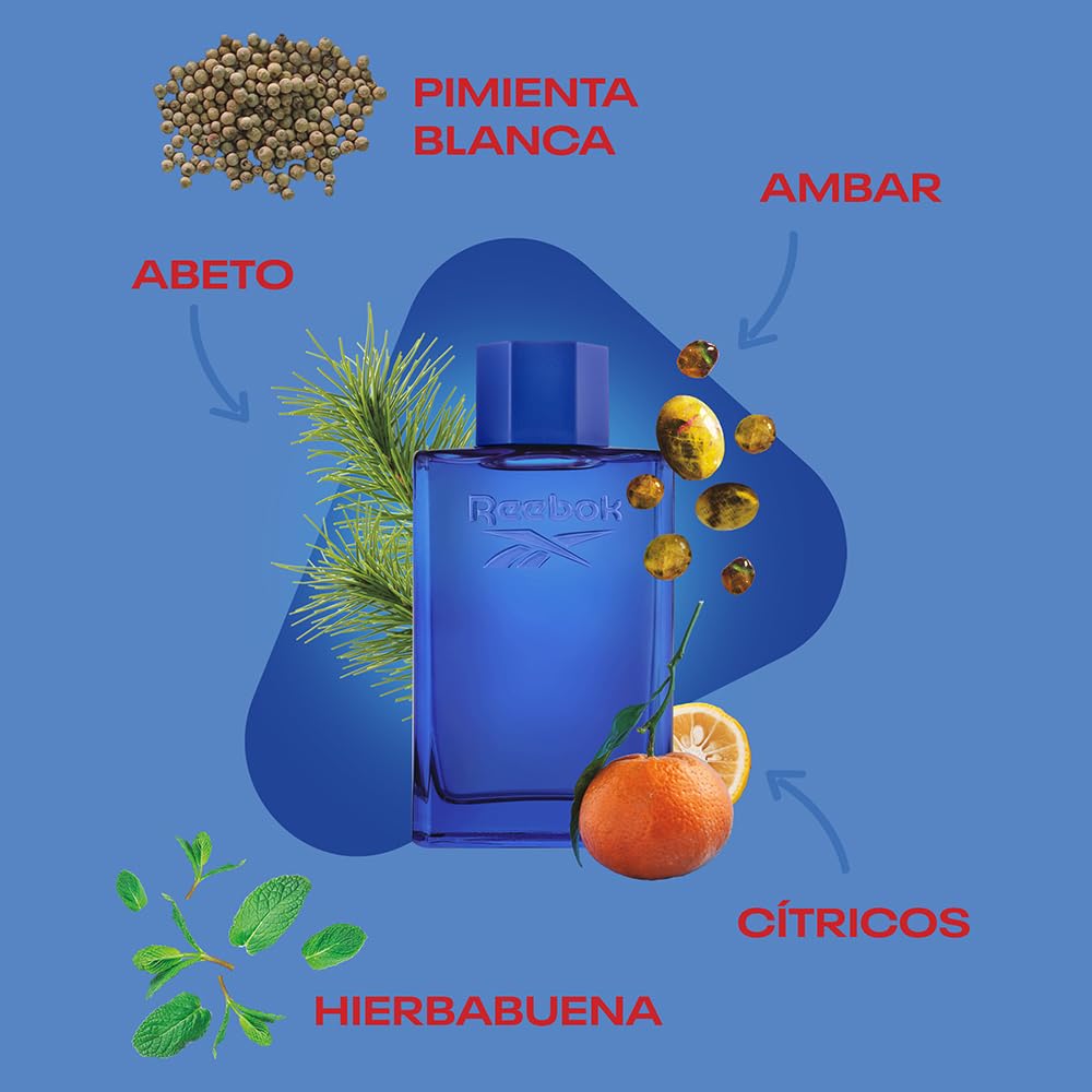 Foto 4 pulgar | Perfume Reebok Move Your Spirit Edt 100 Ml Para Hombre - Venta Internacional.
