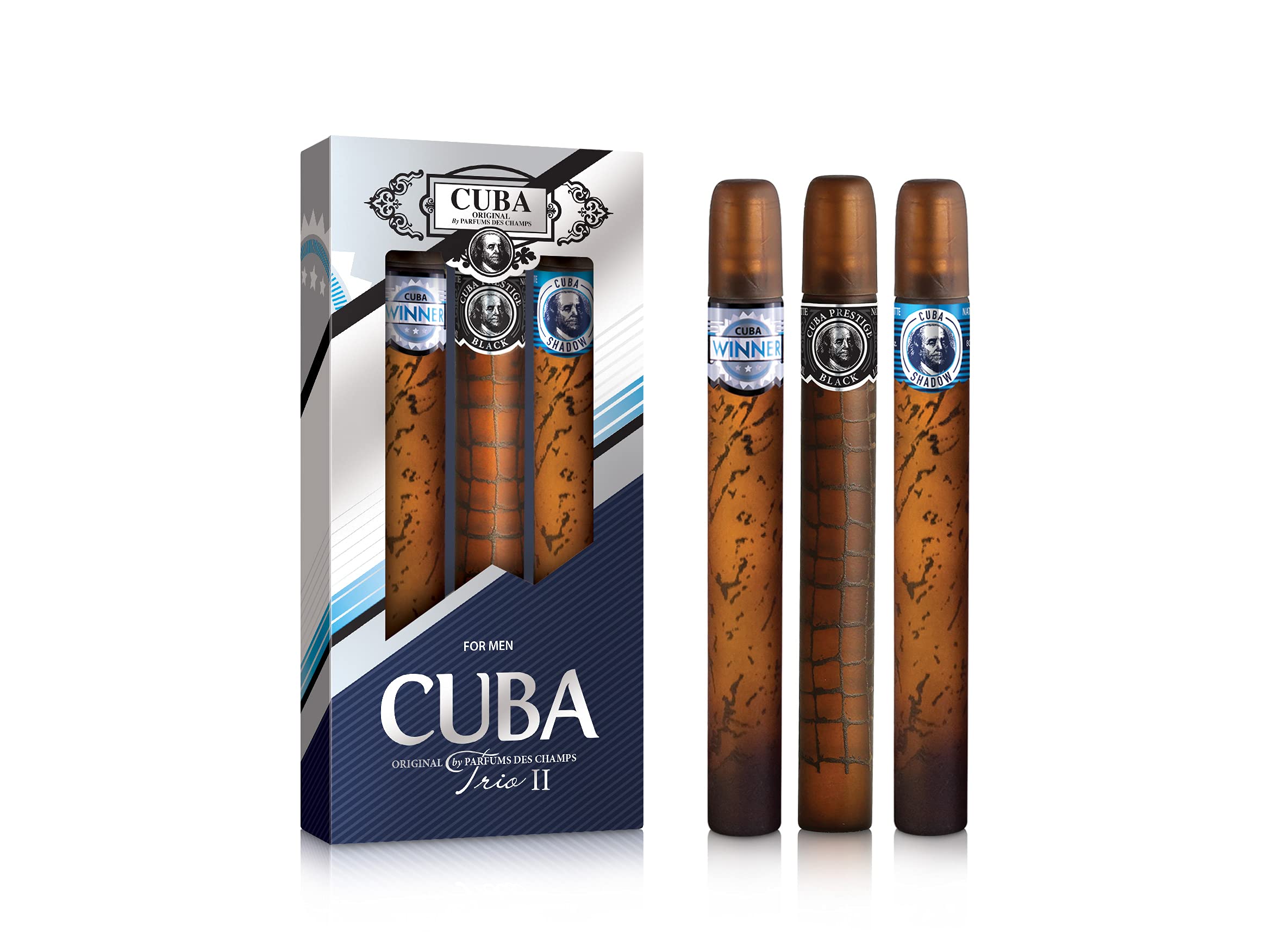 Set De Regalo Perfume Cuba Cuba Trio Para 2 Hombres Y 3 Piezas Winner Shadow Prestige - Venta Internacional.
