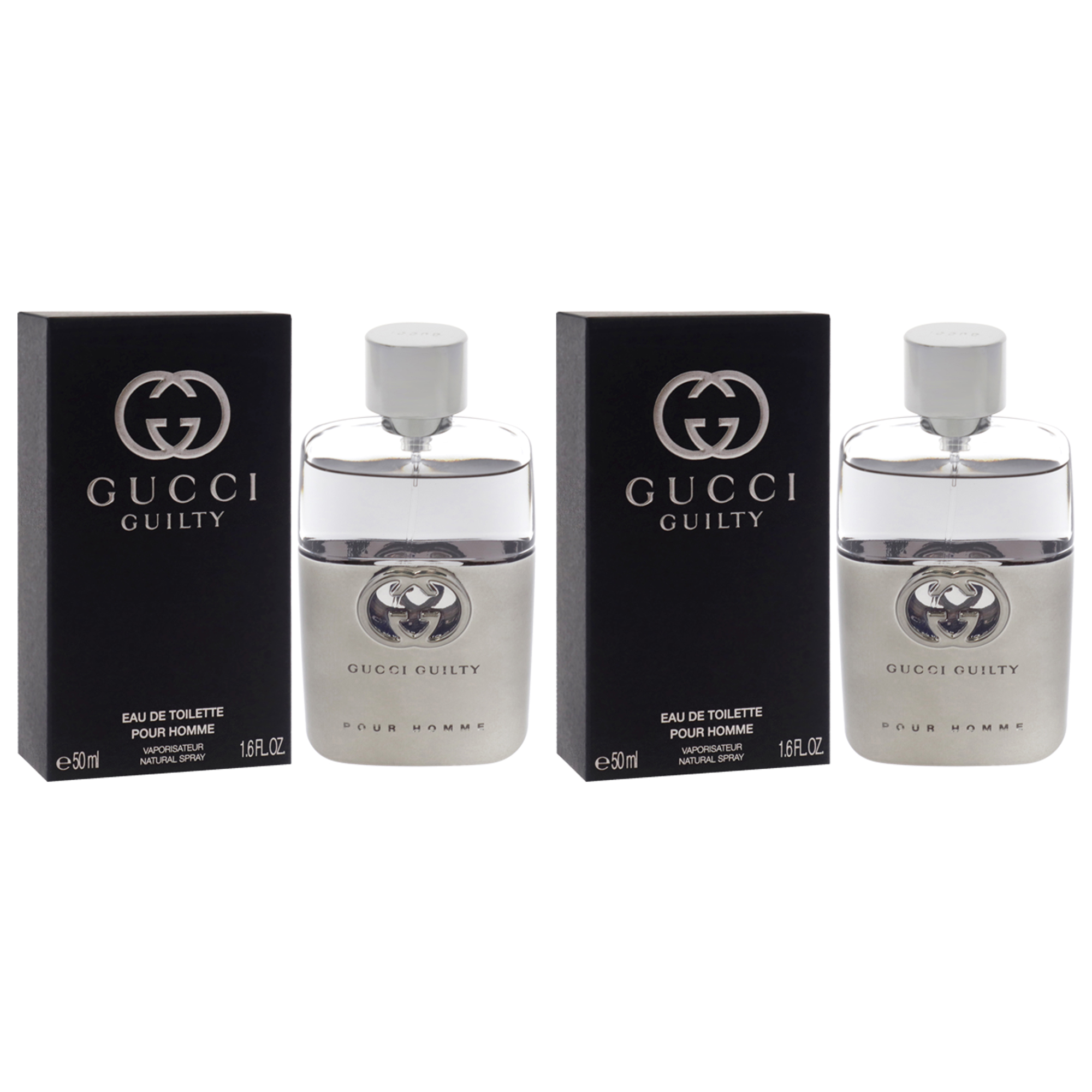 Foto 3 | Perfume Guilty De Gucci Para Hombre En Aerosol Edt De 50 Ml  Paquete De 2 Unidades - Venta Internacional.
