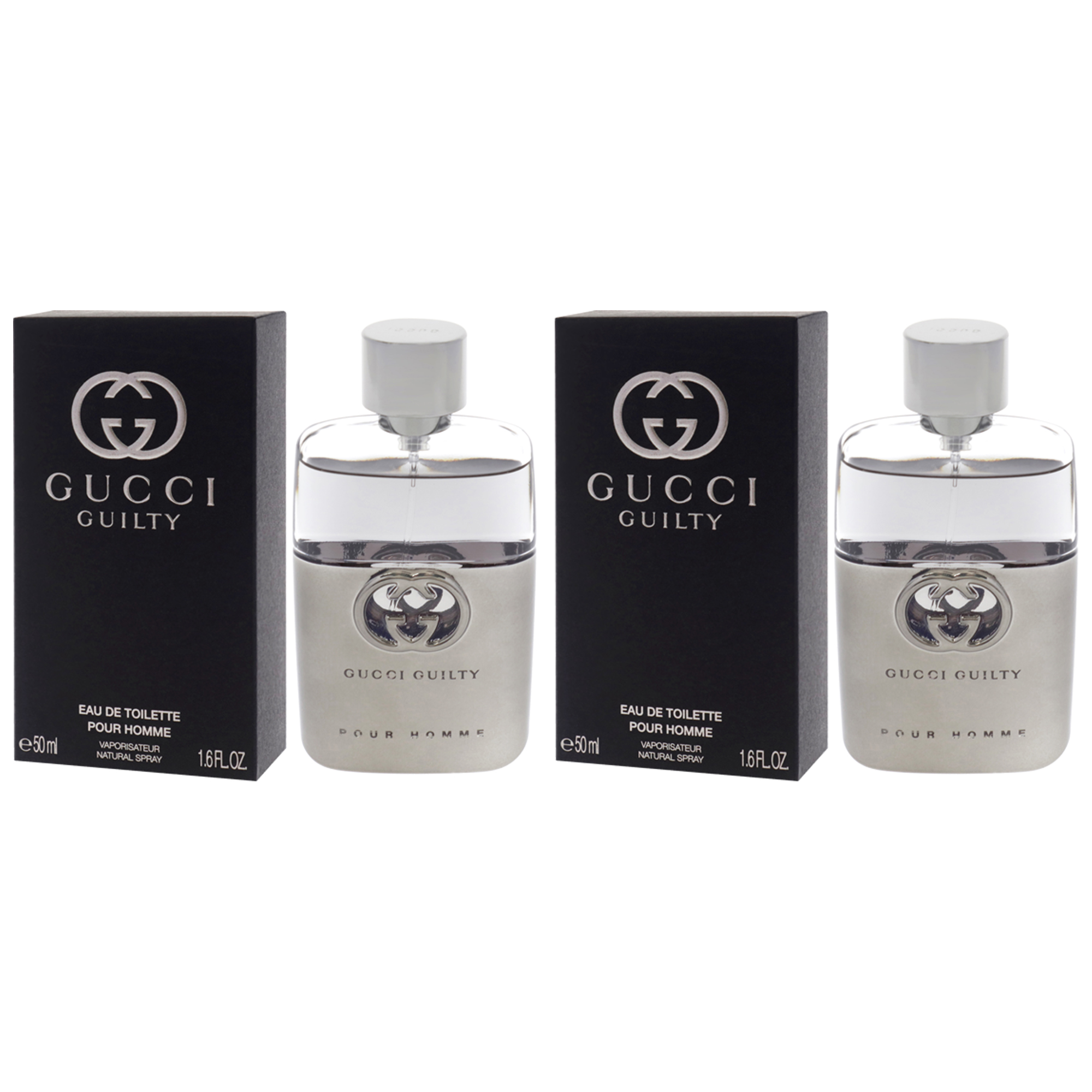 Foto 5 pulgar | Perfume Guilty De Gucci Para Hombre En Aerosol Edt De 50 Ml  Paquete De 2 Unidades - Venta Internacional.