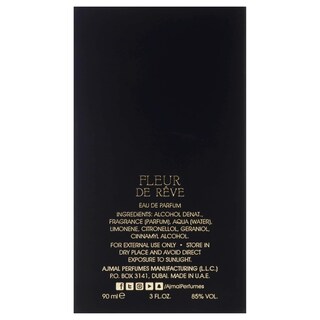 Foto 7 | Perfume Ajmal Fleur De Reve Eau De Parfum 90 Ml Para Unisex - Venta Internacional.