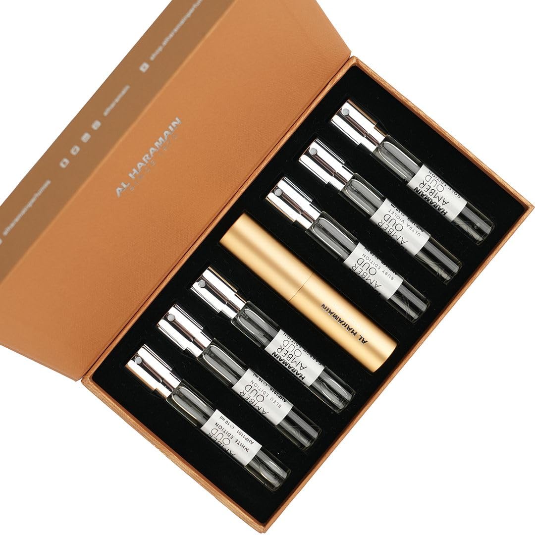 Perfume Al Haramain Discovery Collection Amber Oud  10 Ml  6 Unidades - Venta Internacional.
