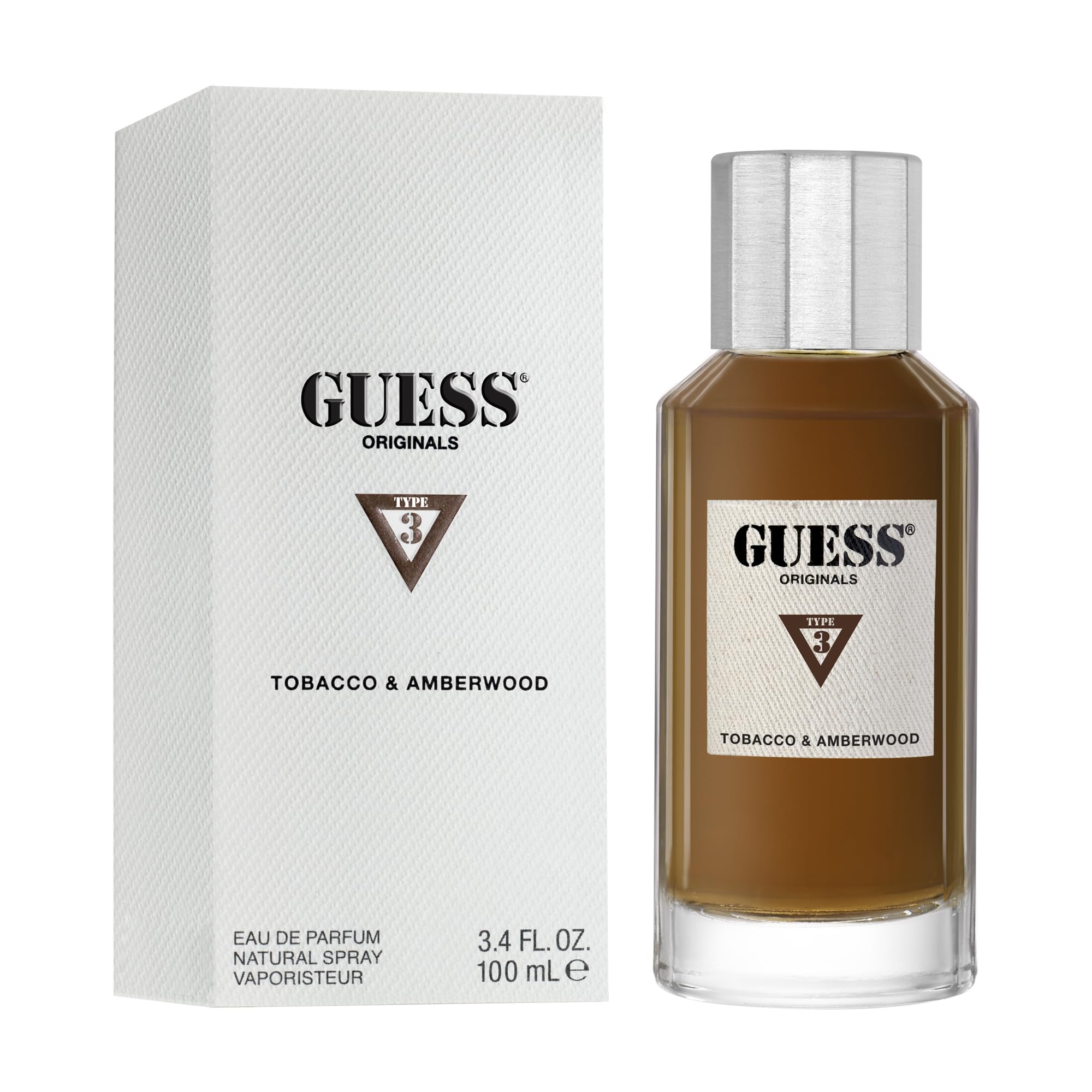Perfume Guess Originals Tipo 3 De Tabaco Y Madera De Ámbar  100 Ml - Venta Internacional.