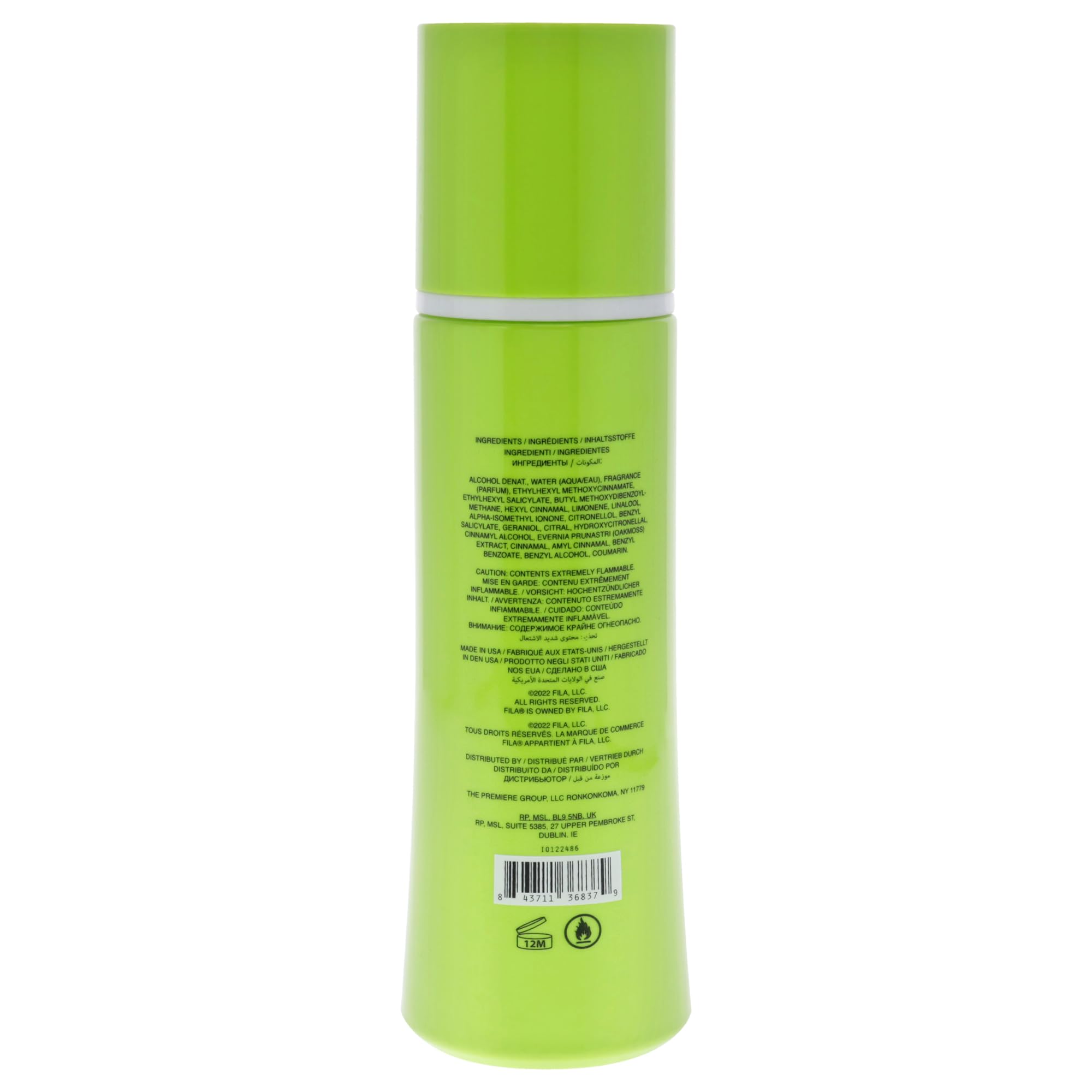 Foto 3 pulgar | Spray Corporal Fila Fresh Green Para Hombre 250 Ml - Venta Internacional.