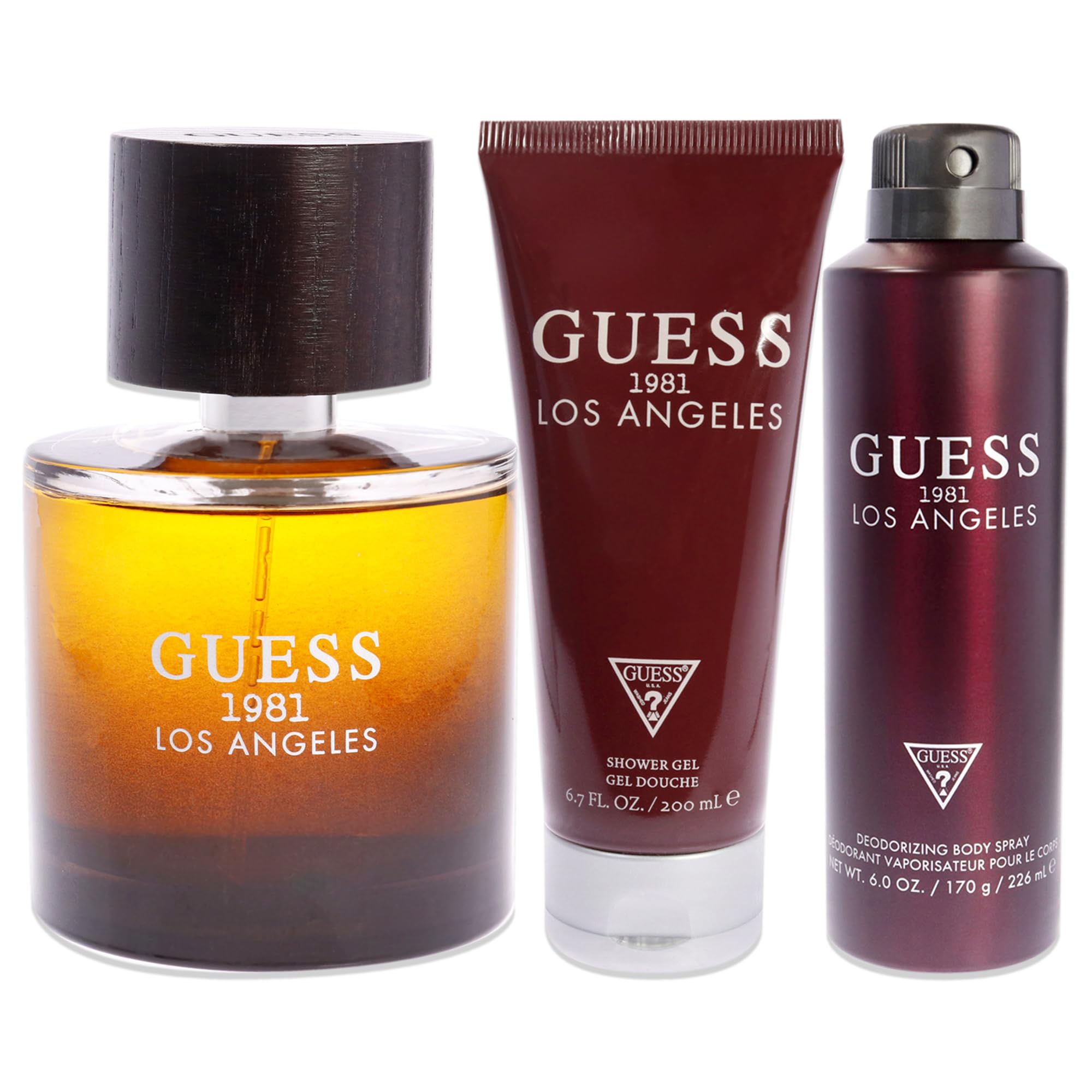 Foto 2 | Estuche para Hombre Guess 1981 Los Ángeles 3 Piezas-Venta Internacional