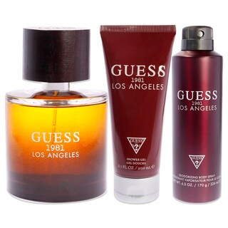 Foto 2 | Estuche para Hombre Guess 1981 Los Ángeles 3 Piezas-Venta Internacional