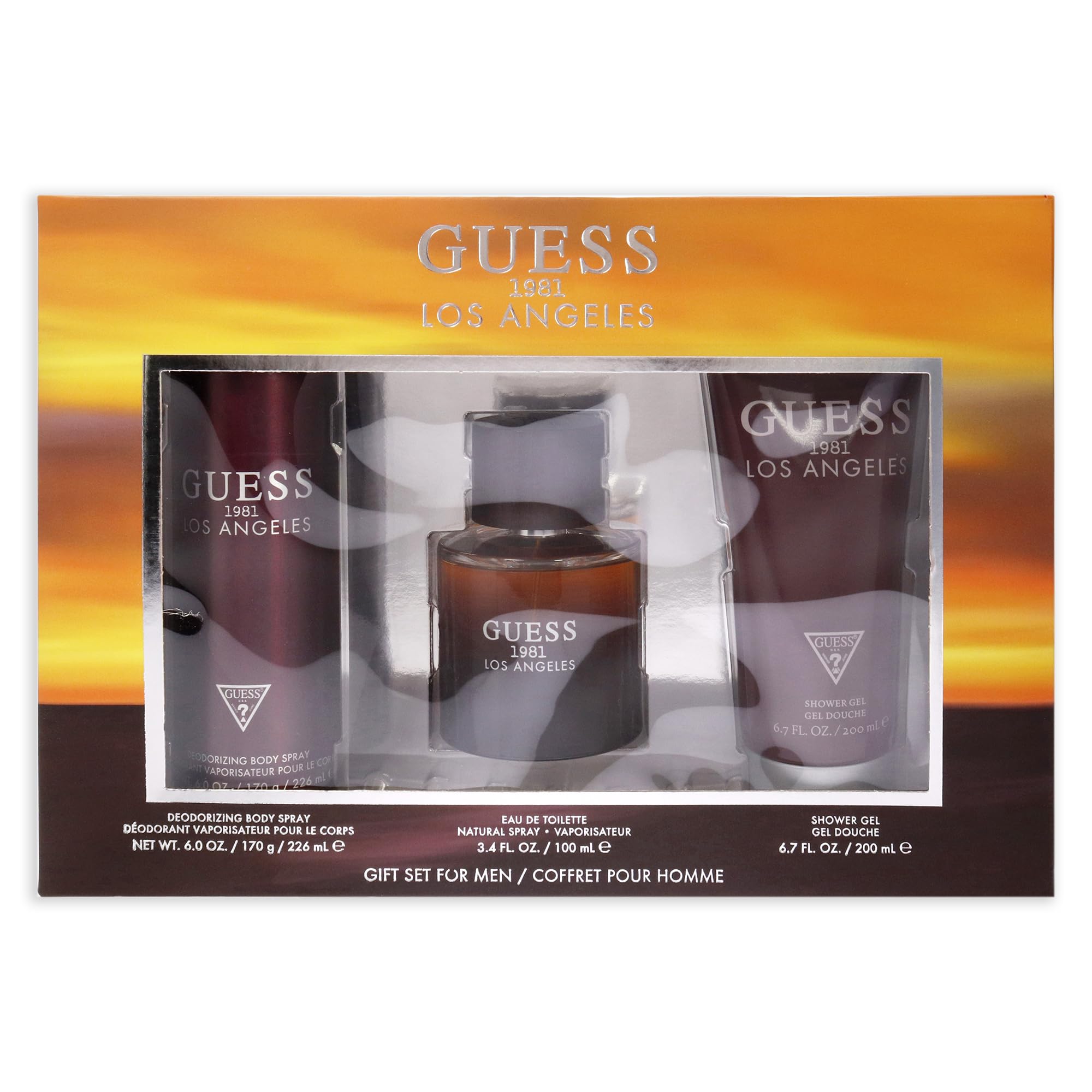 Foto 4 | Estuche para Hombre Guess 1981 Los Ángeles 3 Piezas-Venta Internacional
