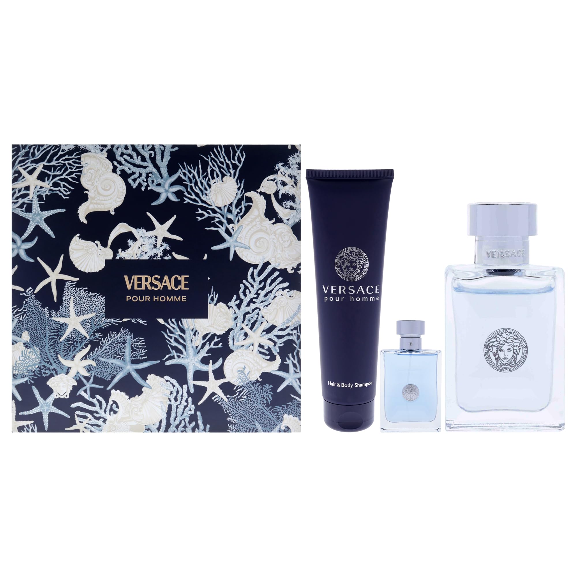 Estuche para Hombre  Versace Pour Homme  3 Piezas - Venta Internacional