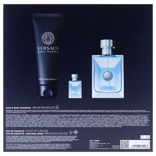 Foto 6 | Estuche para Hombre Versace Pour Homme 3 Piezas - Venta Internacional