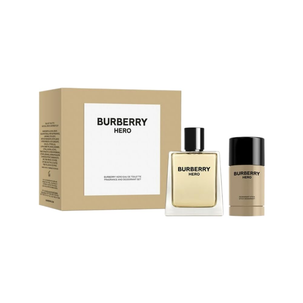 Perfume Burberry Hero Edt 100 Ml + Desodorante 75 Ml Para Hombre - Venta Internacional.