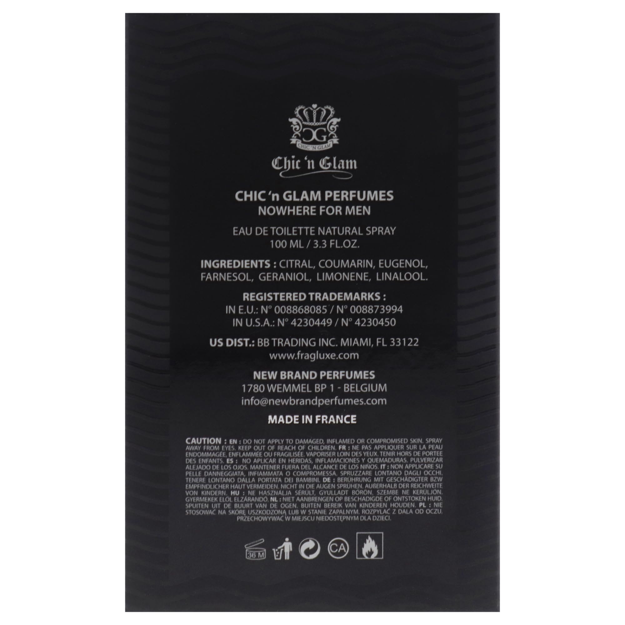 Foto 8 pulgar | Perfume Chic N Glam Nowhere Para Hombre En Aerosol Edt De 100 Ml - Venta Internacional.
