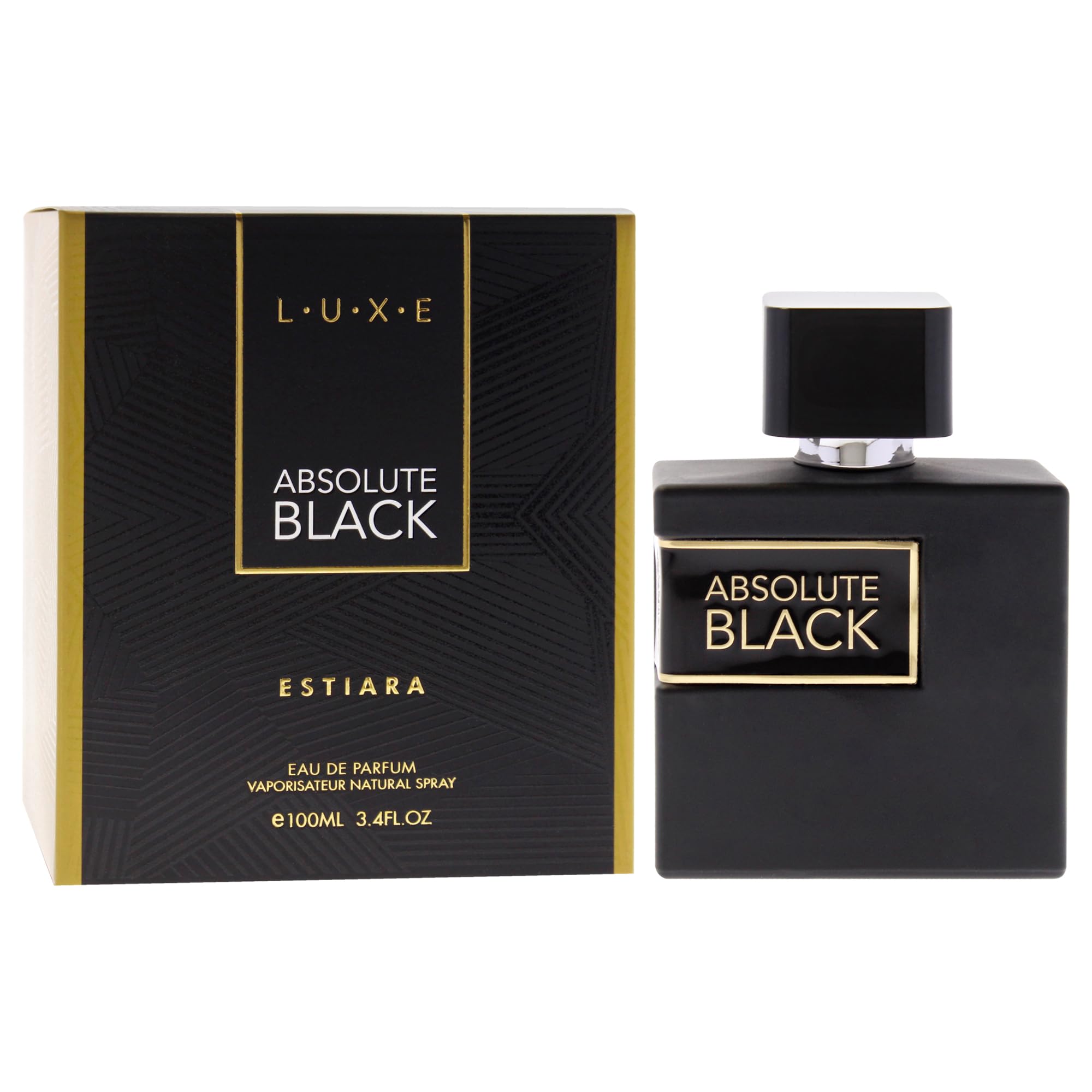 Foto 4 pulgar | Perfume Estiara Luxe Absolute Black Eau De Parfum Para Hombre  100 Ml - Venta Internacional.