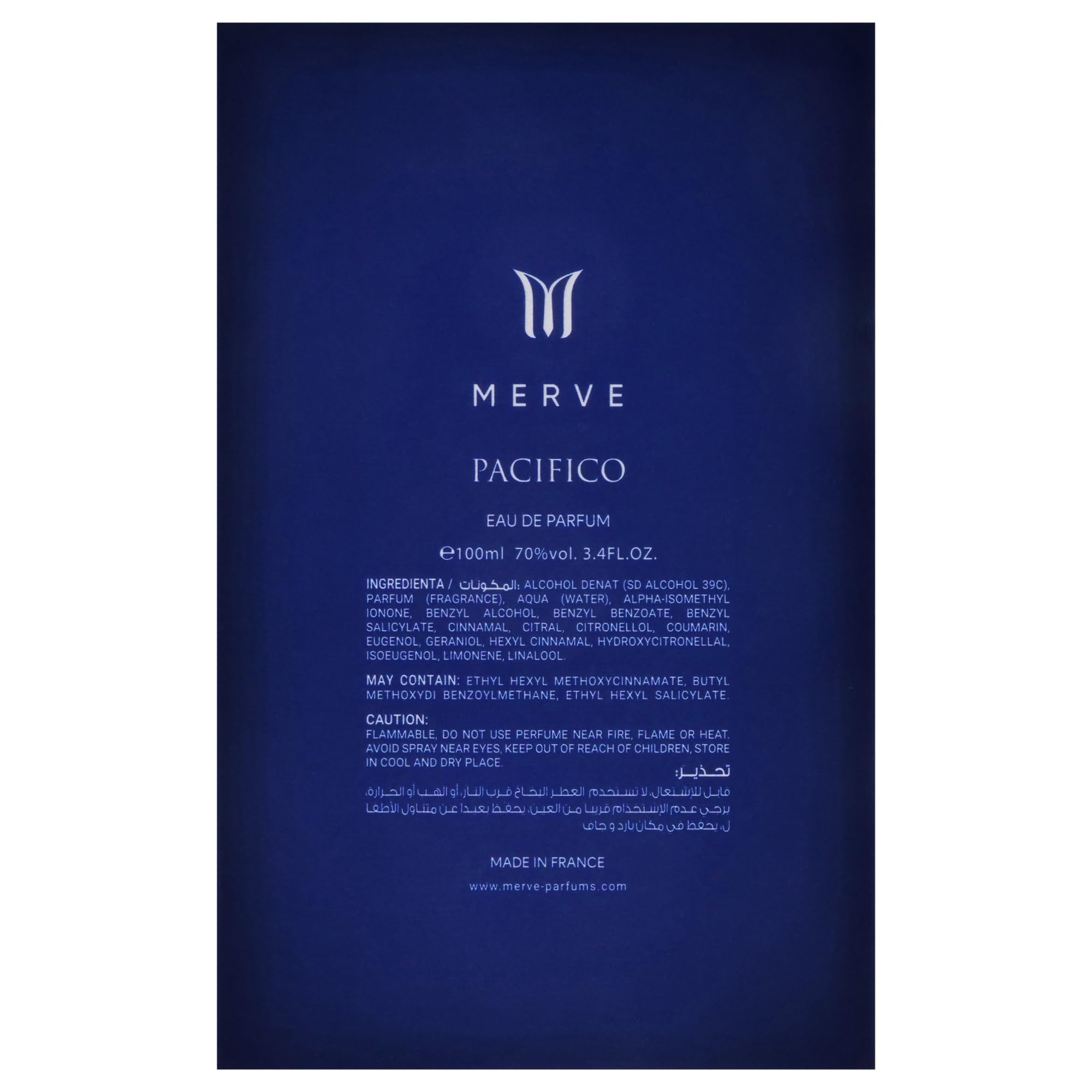 Foto 8 pulgar | Perfume Merve Pacifico Eau De Parfum Para Hombre  100 Ml - Venta Internacional.
