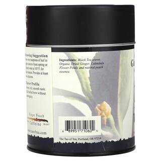 Foto 2 | Tea The Tao Of Tea Con Aroma A Melocotón Y Jengibre Negro 114 G - Venta Internacional.