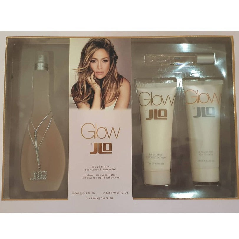 Foto 2 pulgar | Set De Perfume Jennifer Lopez J Lo Glow Para Hombre  4 Unidades (100 Ml + 7 5 Ml + 75 Ml + 75 Ml) - Venta Internacional.