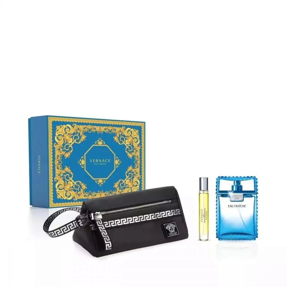 Set De Regalo Perfume Versace Eau Fraiche Edt  100 Ml  3 Piezas - Venta Internacional.