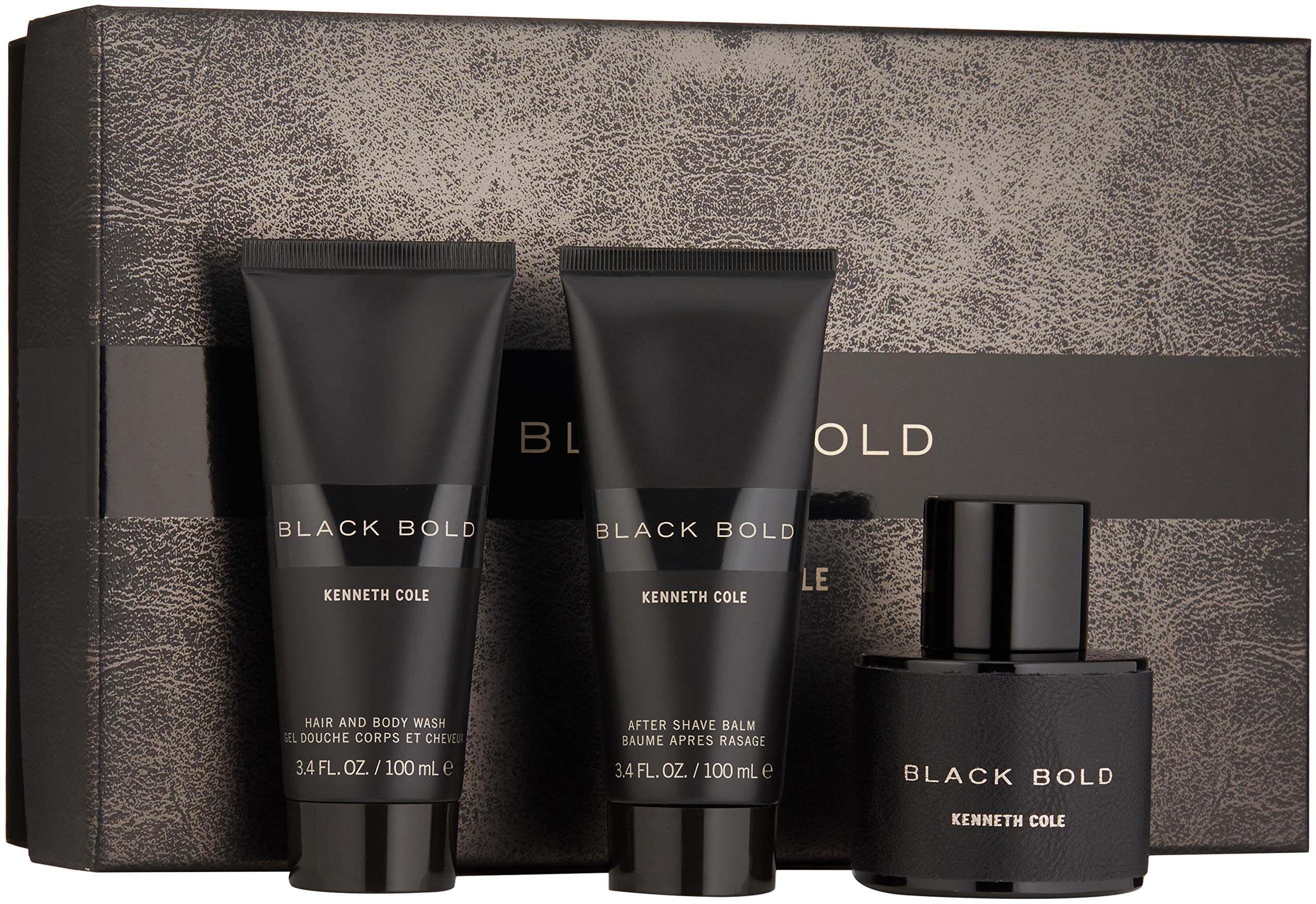 Set De Regalo Kenneth Cole Black Bold De 3 Piezas - Venta Internacional.