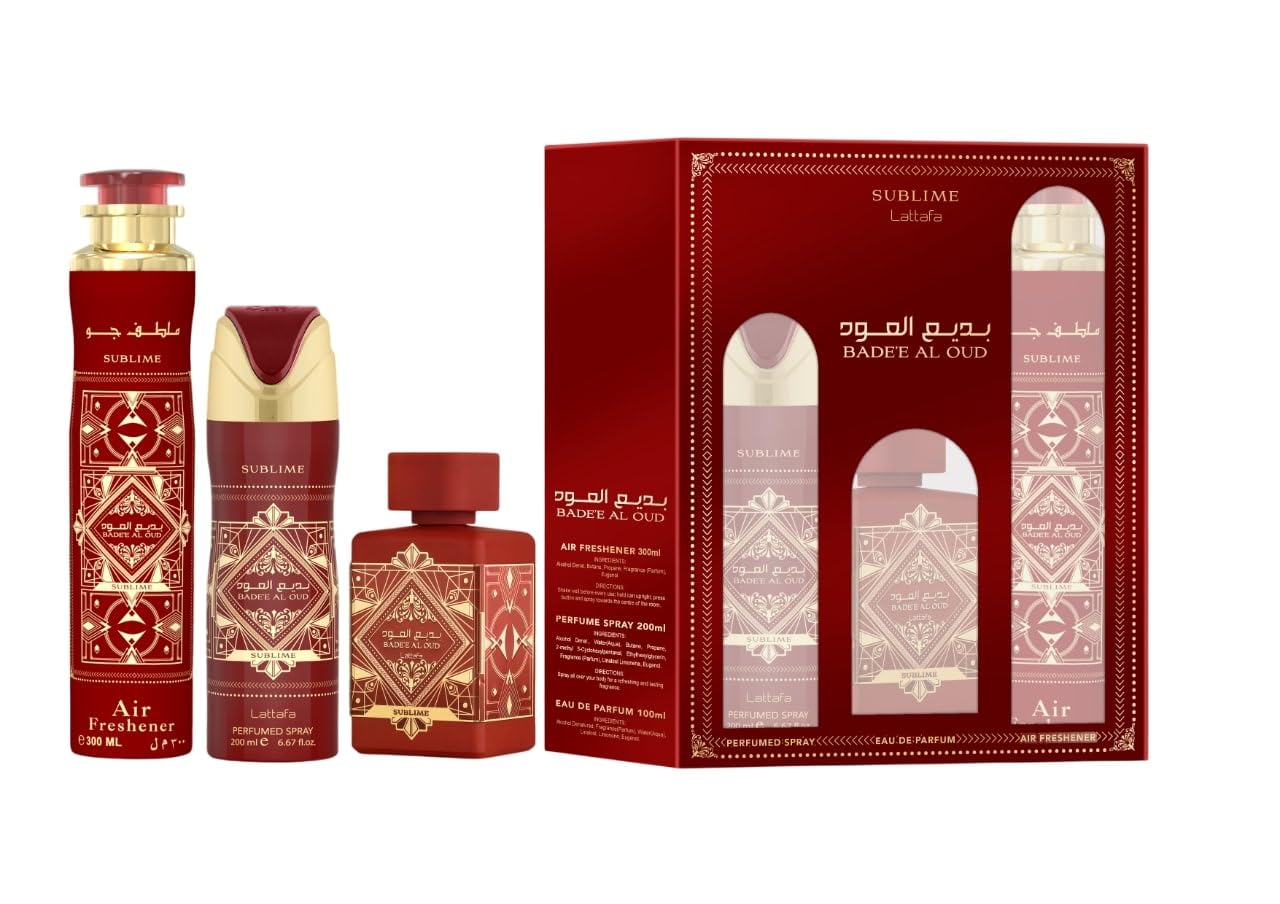 Foto 3 pulgar | Set De Regalo Lattafa Bade'e Al Oud Sublime  Unisex  100 Ml  200 Ml  300 Ml - Venta Internacional.