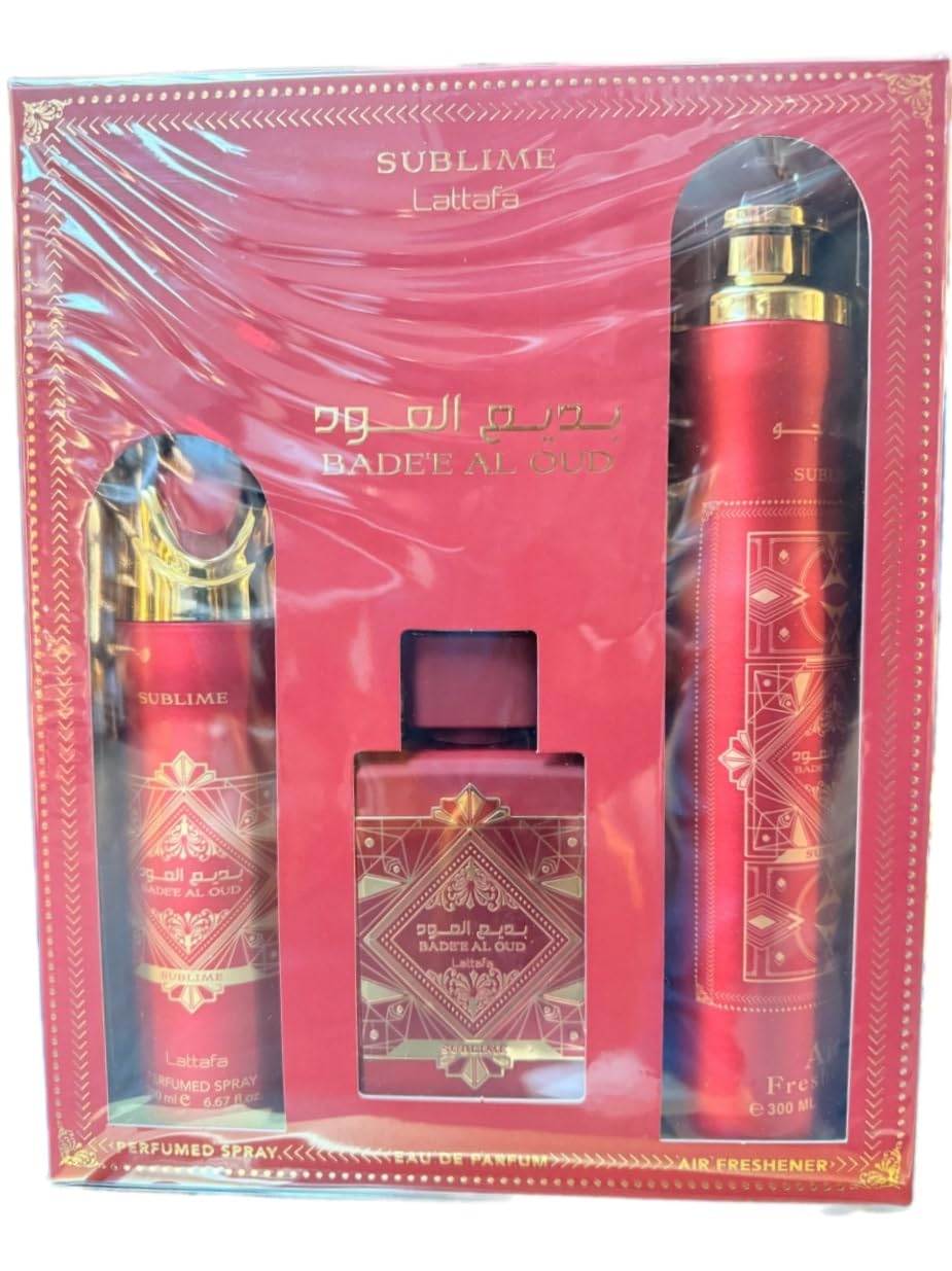 Foto 4 pulgar | Set De Regalo Lattafa Bade'e Al Oud Sublime  Unisex  100 Ml  200 Ml  300 Ml - Venta Internacional.