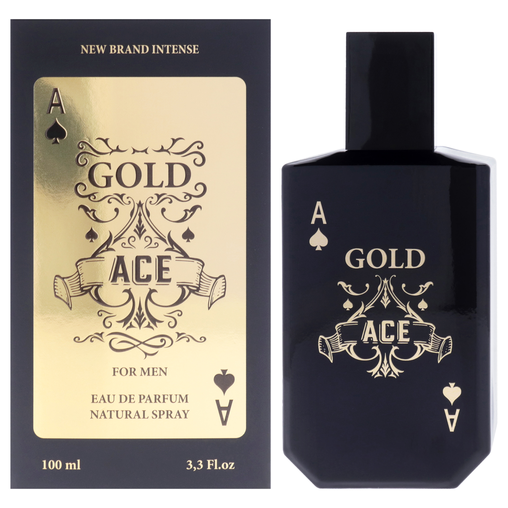 Foto 2 pulgar | Perfume New Brand Intense Gold Ace Eau De Parfum Para Hombre  100 Ml - Venta Internacional.