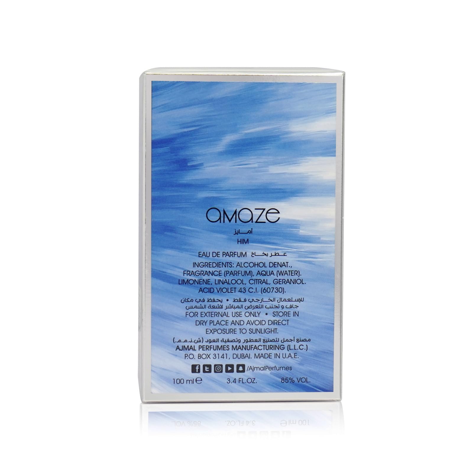 Foto 7 pulgar | Perfume Ajmal Amaze Eau De Parfum Para Hombre  100 Ml  Woody Citrus - Venta Internacional.