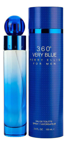 Foto 4 pulgar | Perfume Perry Ellis 360° Very Blue Eau de Toilette 10 Ml para Hombre