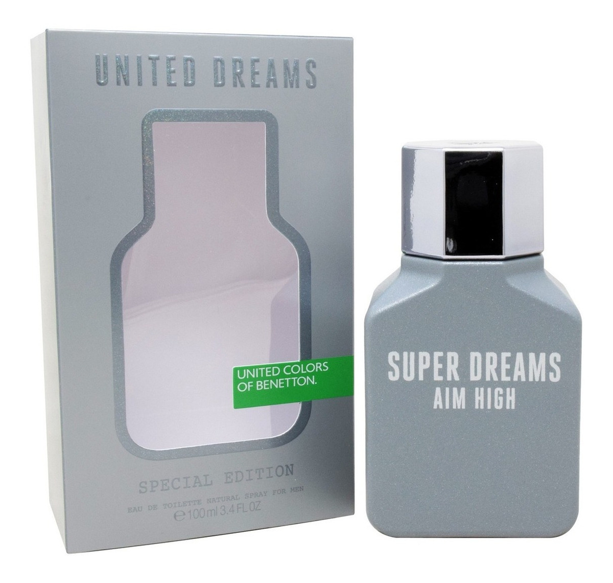 Foto 2 pulgar | Perfume Benetton Super Dreams Aim High de 100 ml Edt para Hombre Original