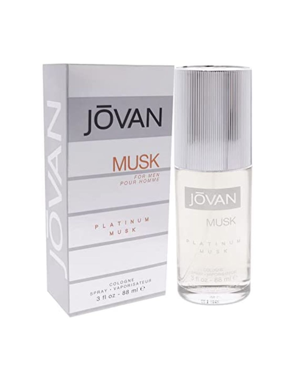 Perfume Jovan Platinum Musk Eau De Cologne para Hombre 88 ml