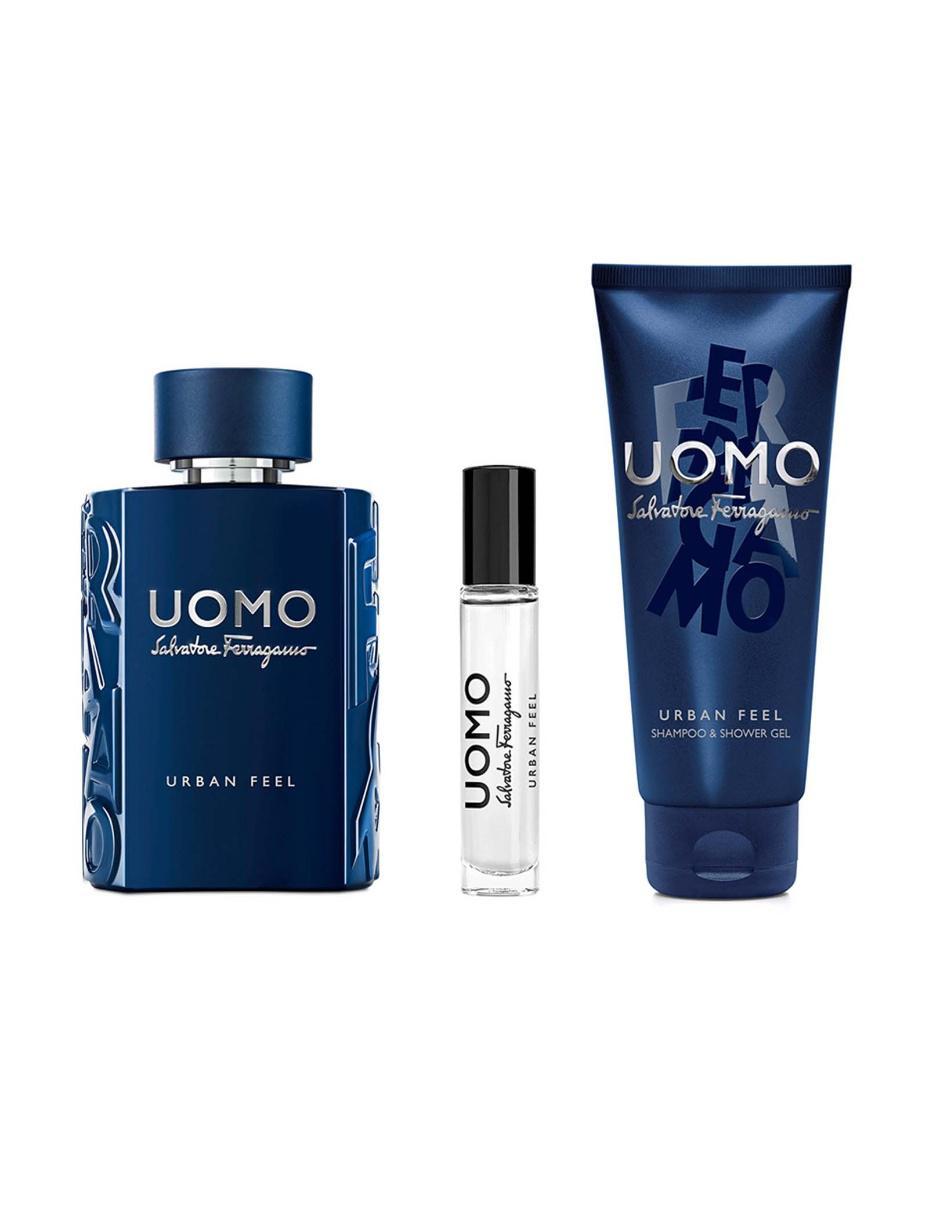 Foto 3 pulgar | Set Uomo Urban Feel De Salvatore Ferragamo Edt 3 Pz